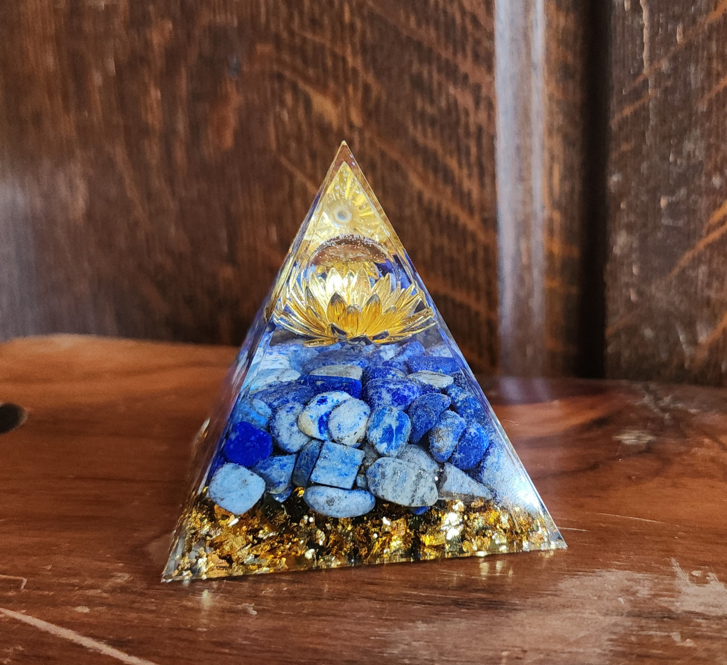 Lapis Lazuli Lotus Orgonite