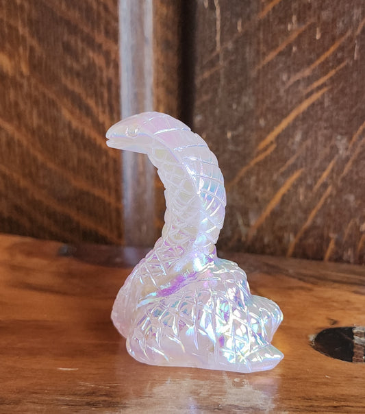 Aura Rose Quartz Cobra