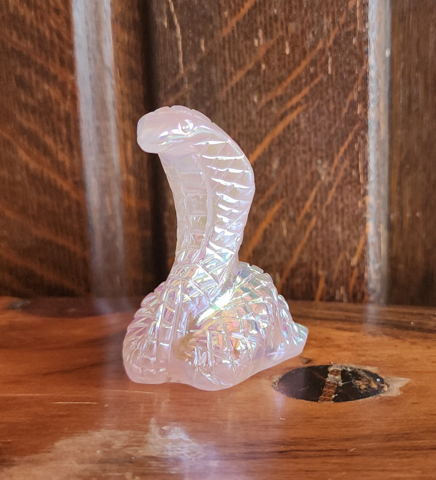 Aura Rose Quartz Cobra
