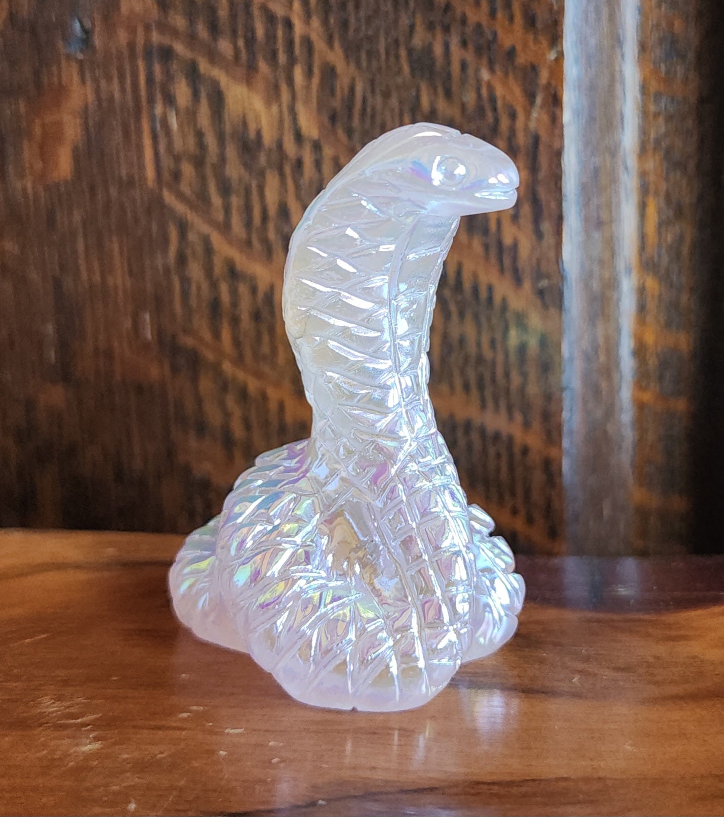 Aura Rose Quartz Cobra