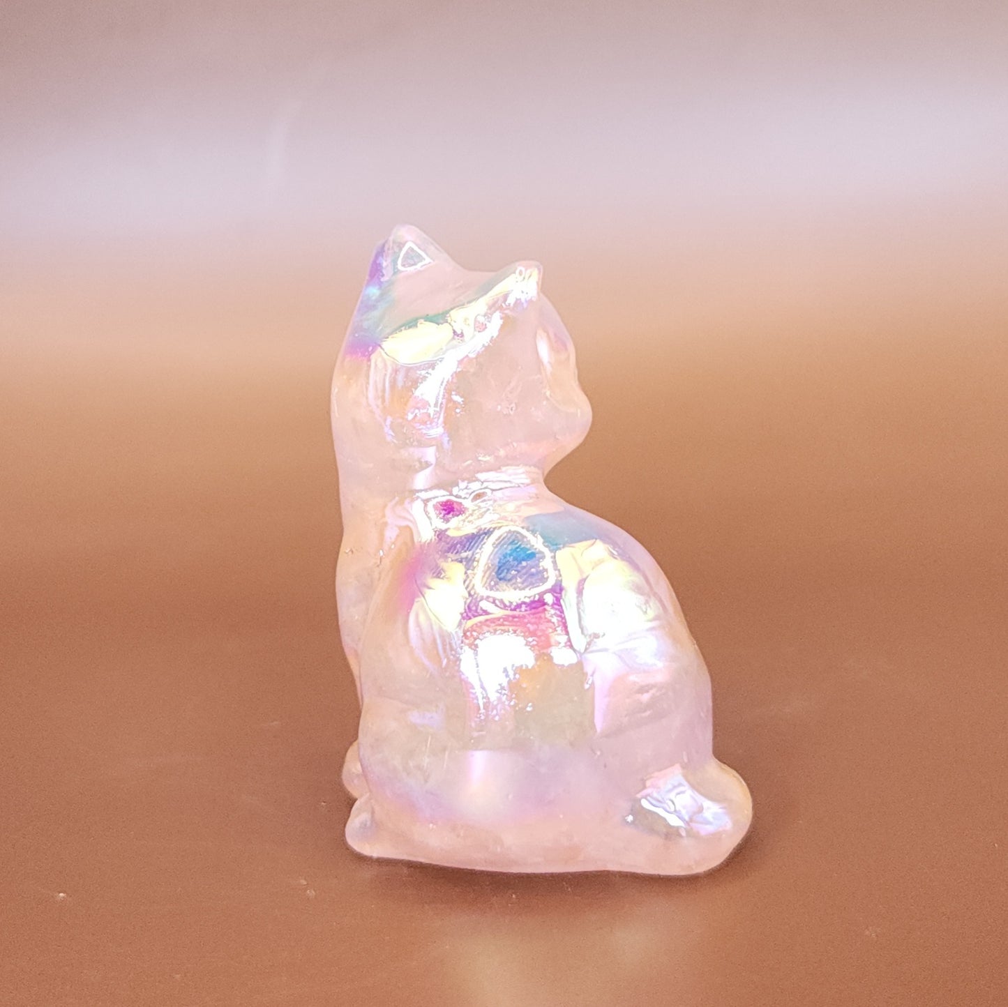Aura Rose Quartz Cat