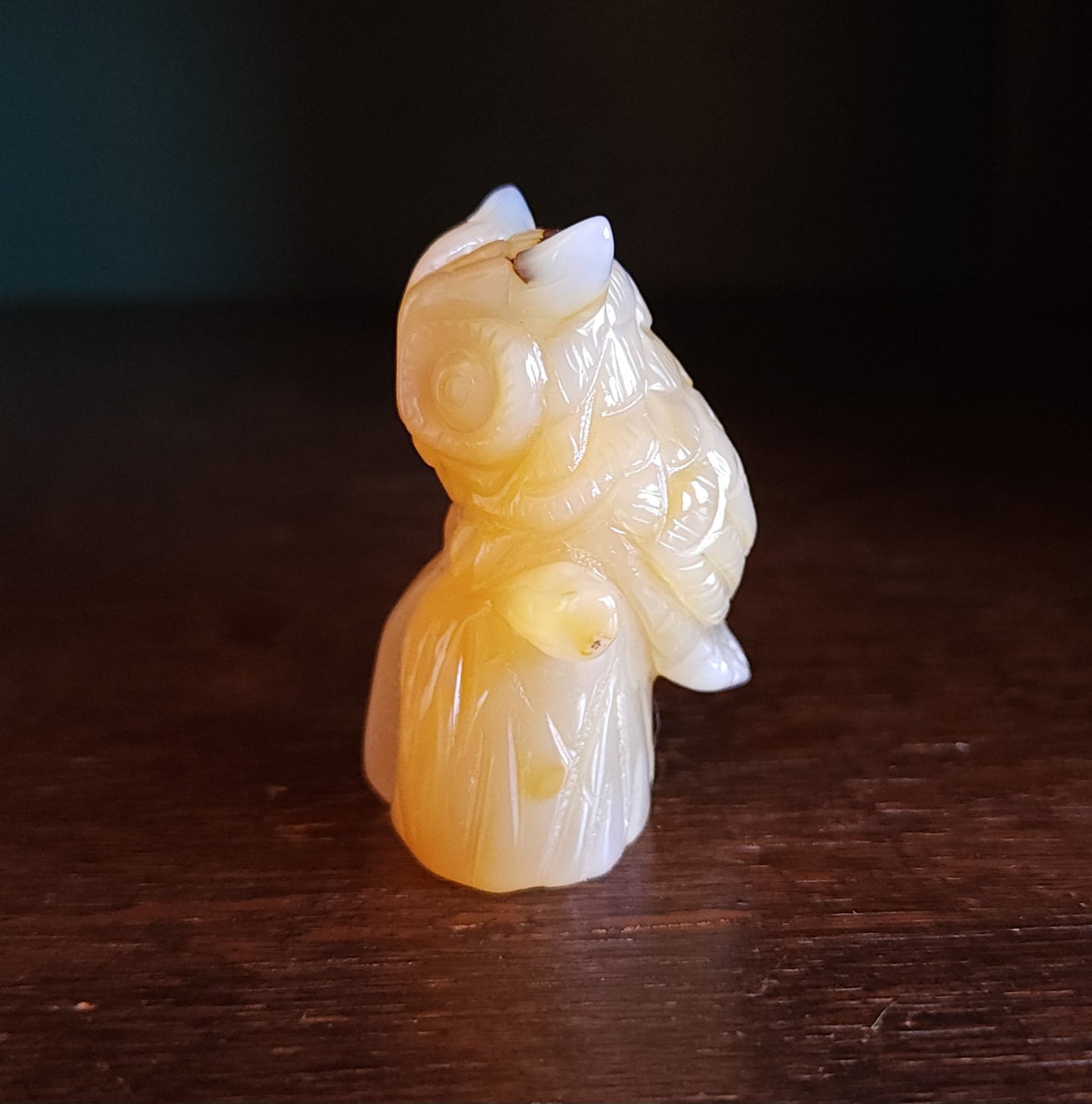 Agate Druzy Owl