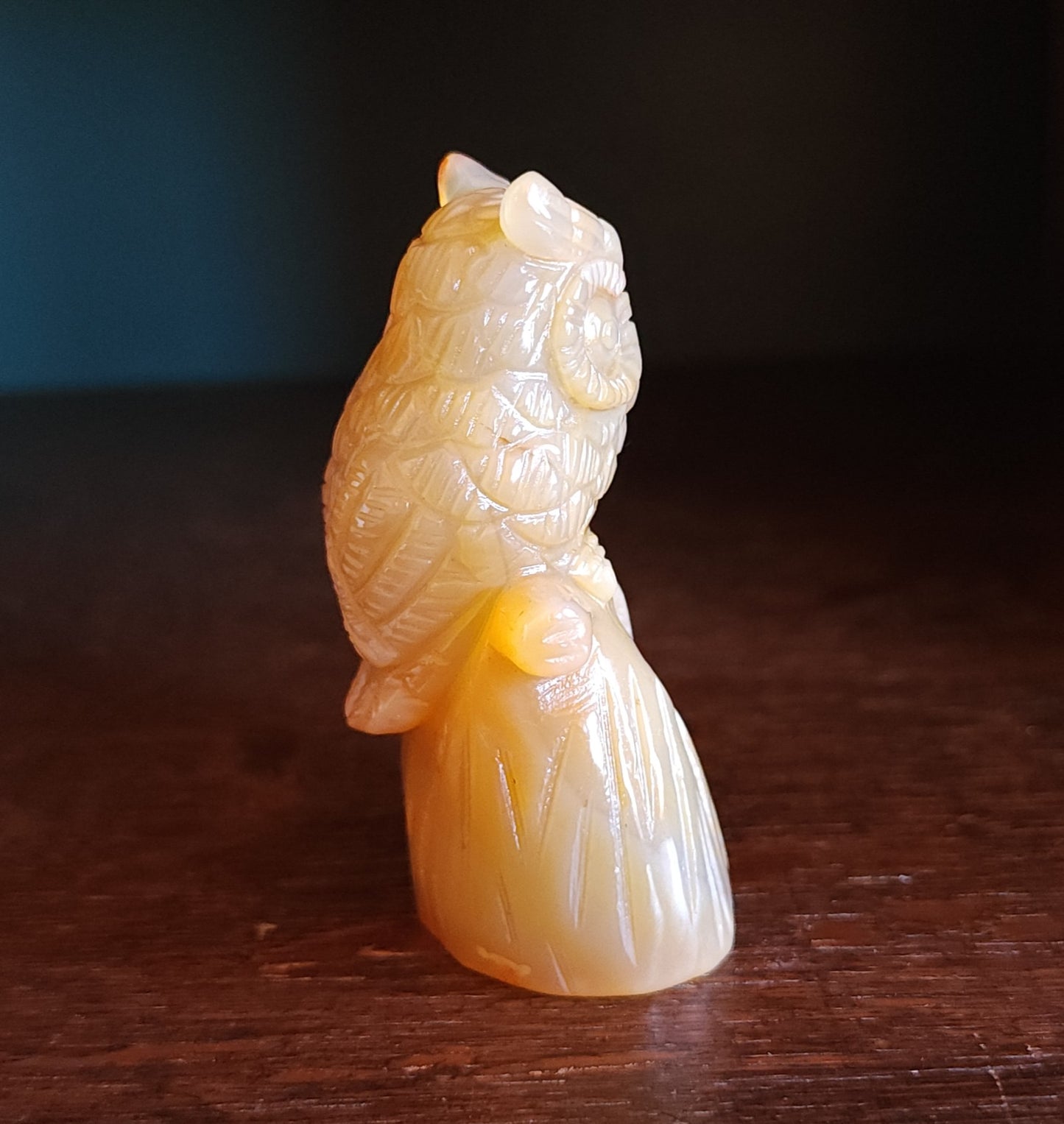 Agate Druzy Owl