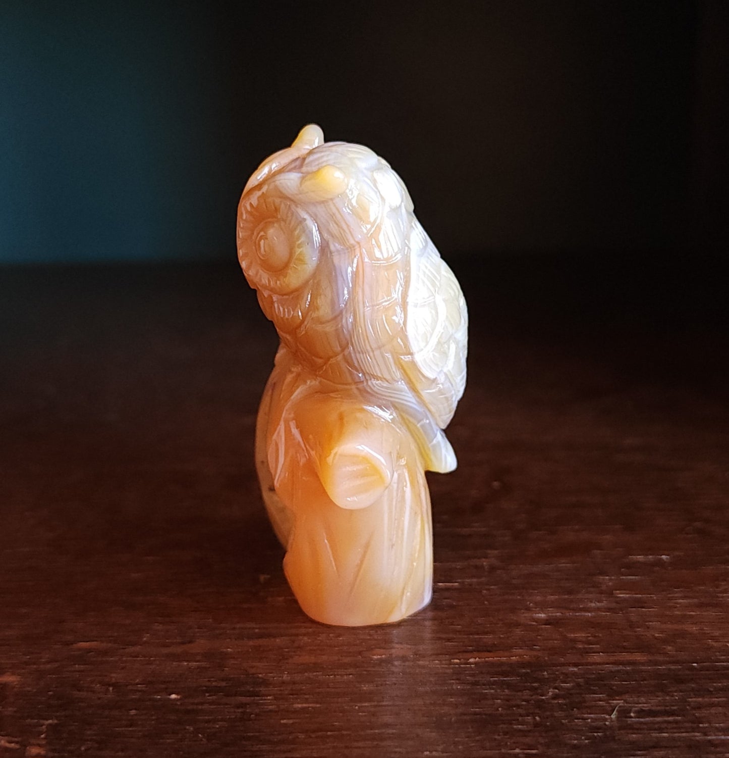 Agate Druzy Owl