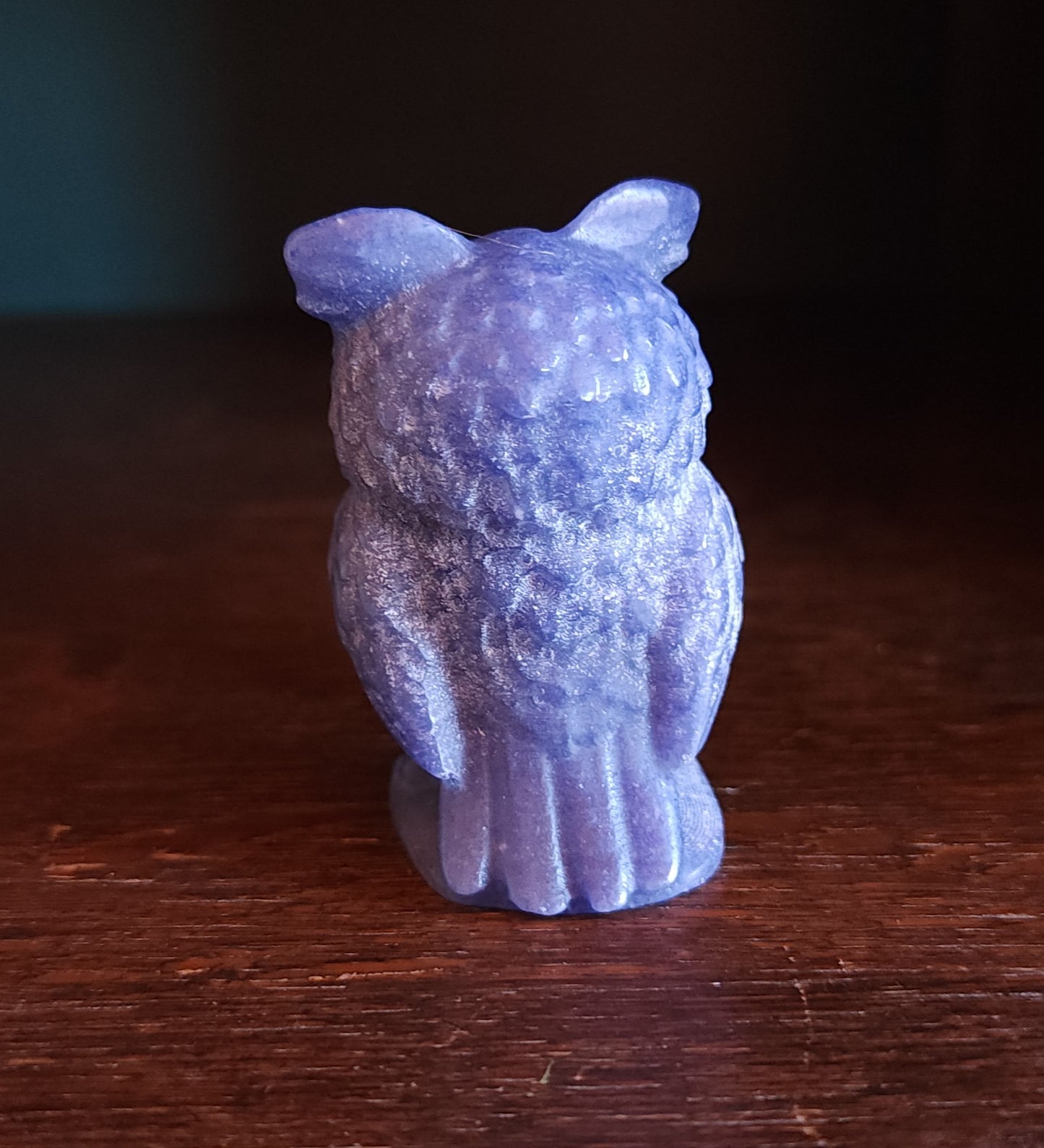 Blue Aventurine Owl