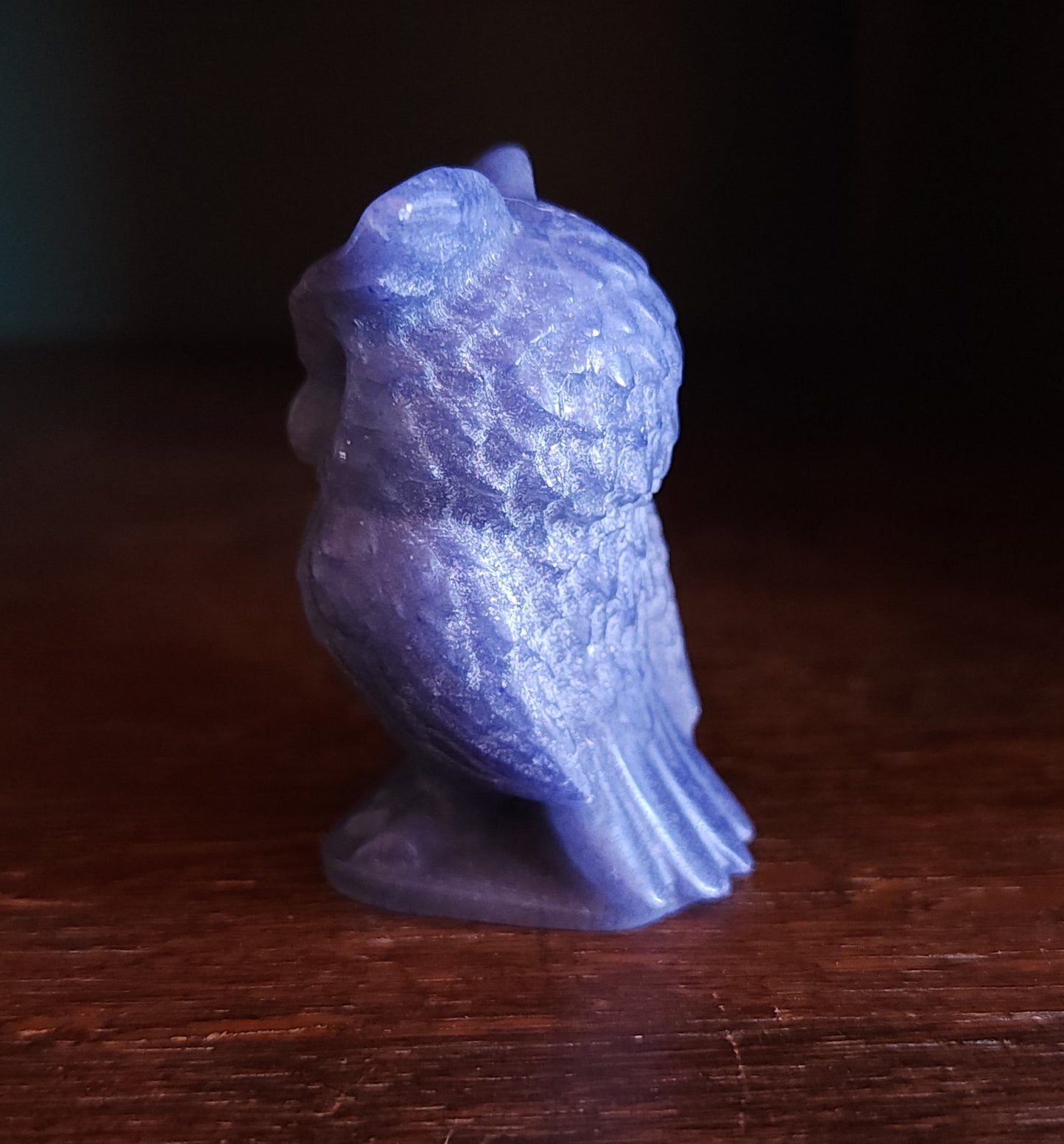 Blue Aventurine Owl
