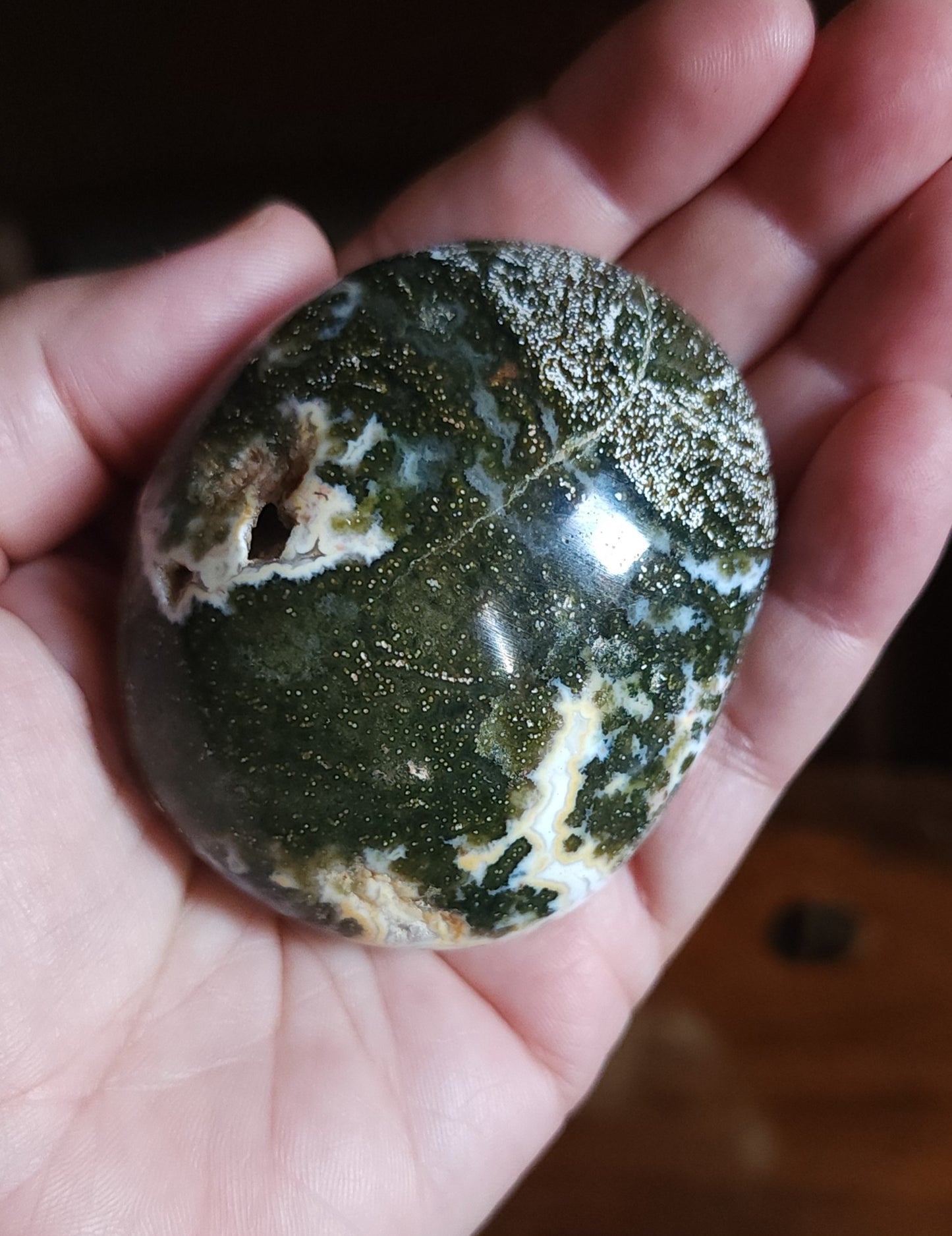Ocean Jasper Palm Stone