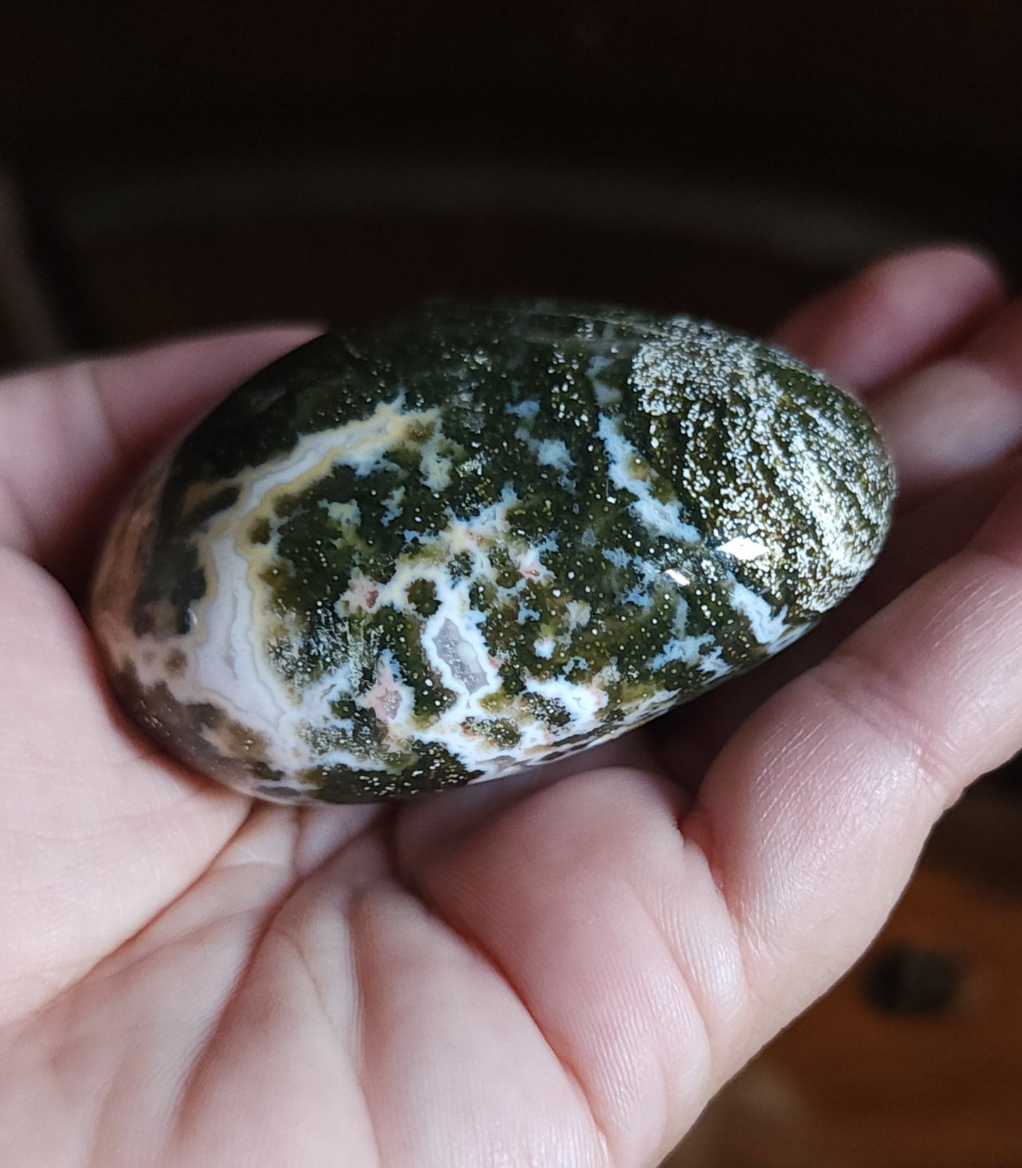 Ocean Jasper Palm Stone