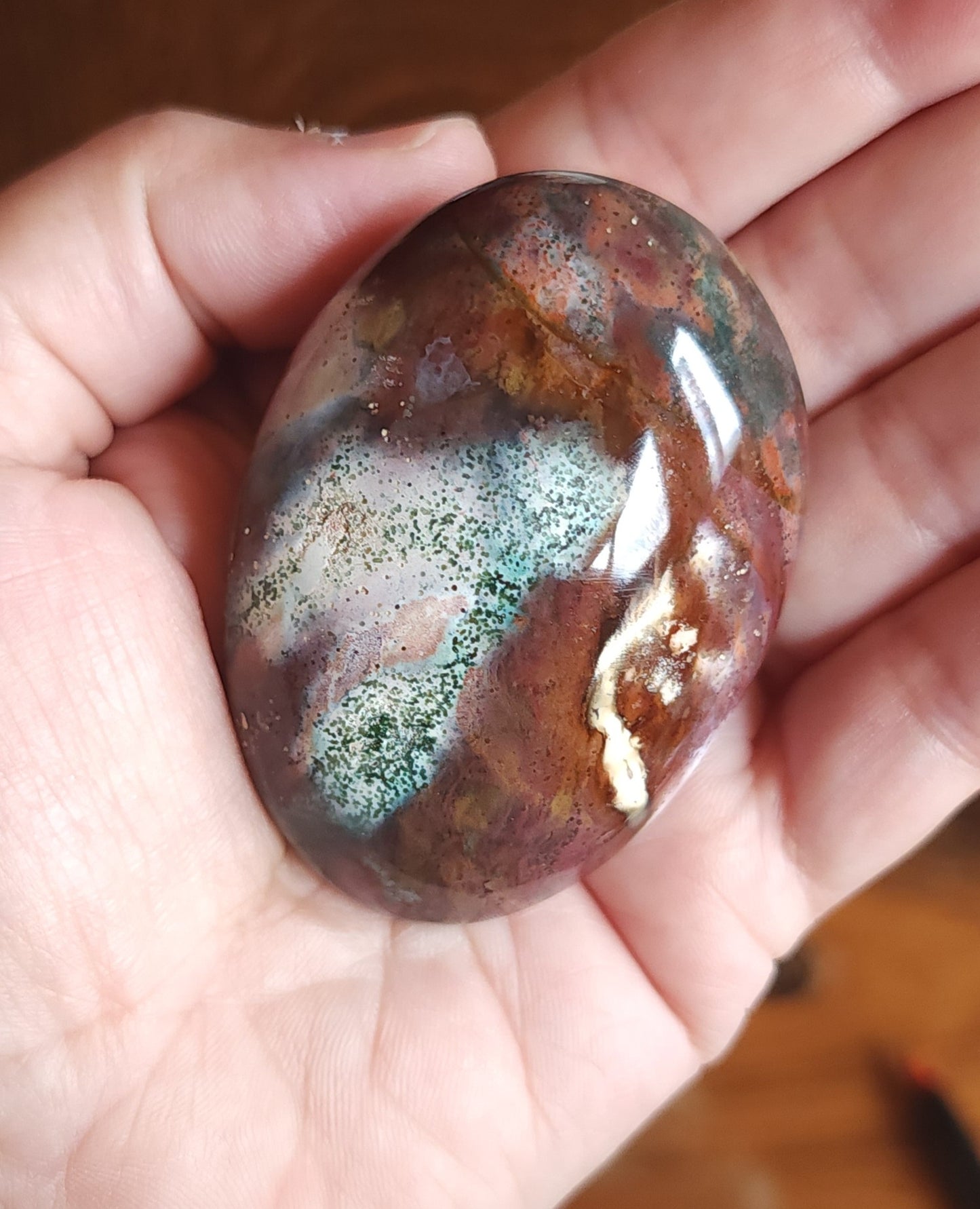 Ocean Jasper Palm Stone