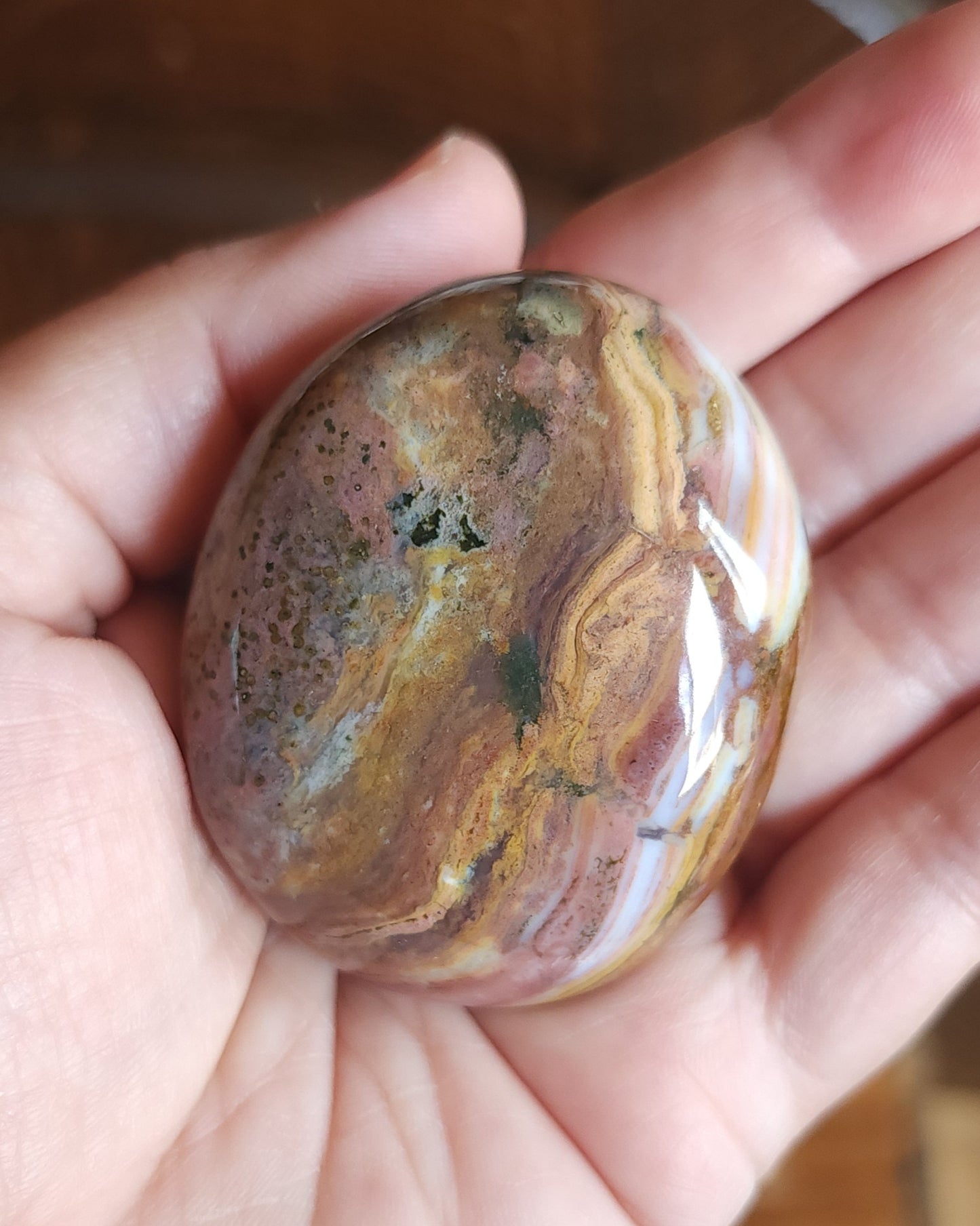 Ocean Jasper Palm Stone