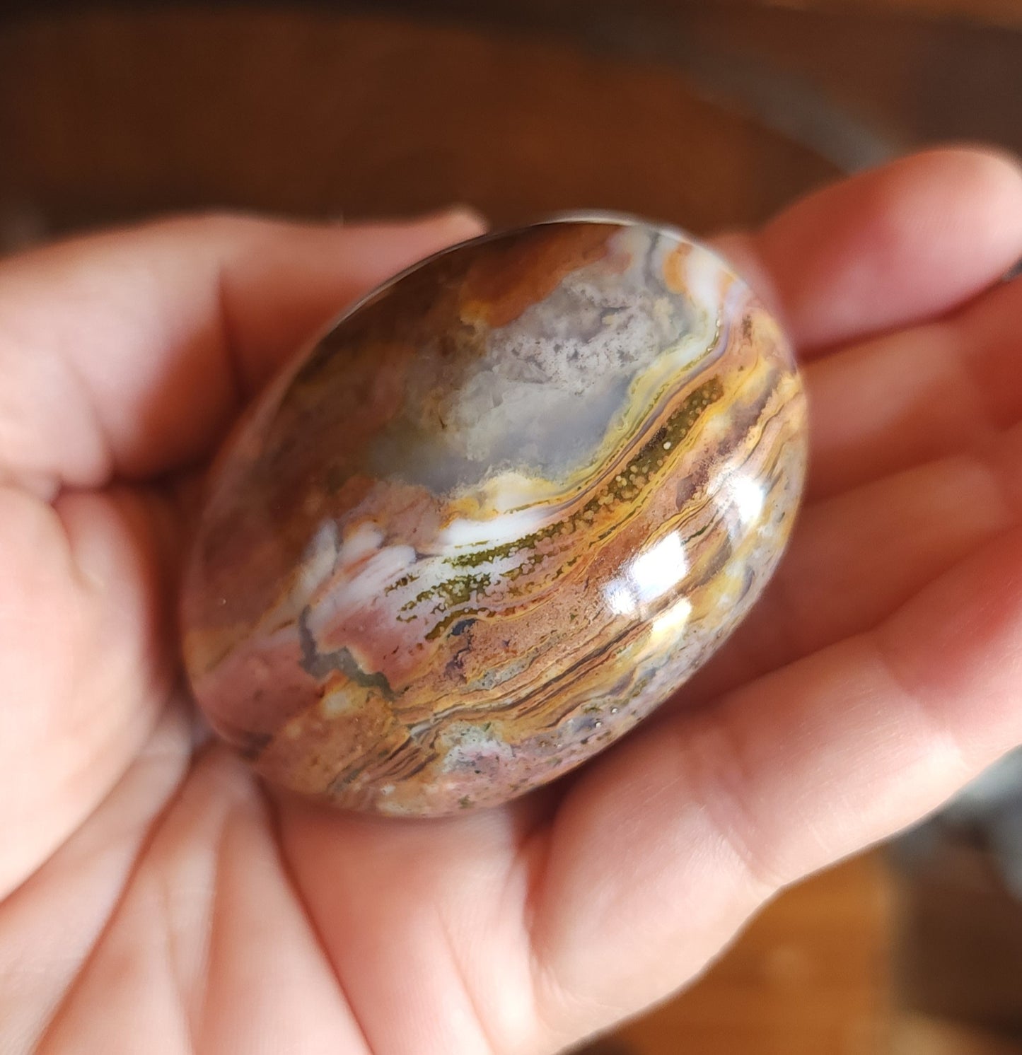 Ocean Jasper Palm Stone