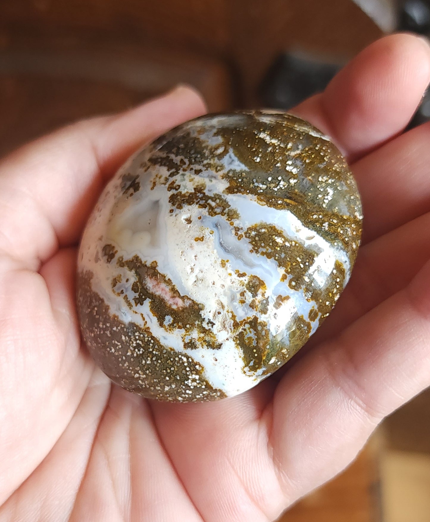 Ocean Jasper Palm Stone