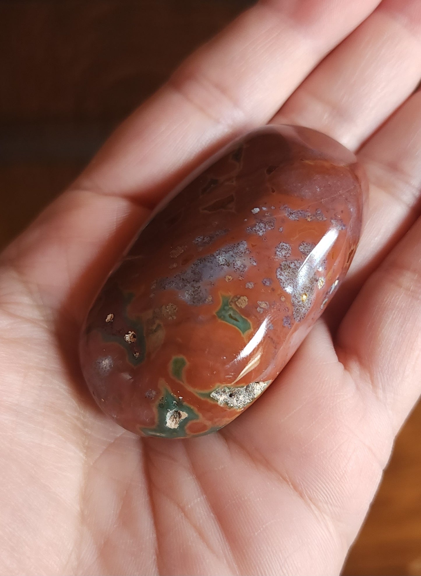Ocean Jasper Palm Stone