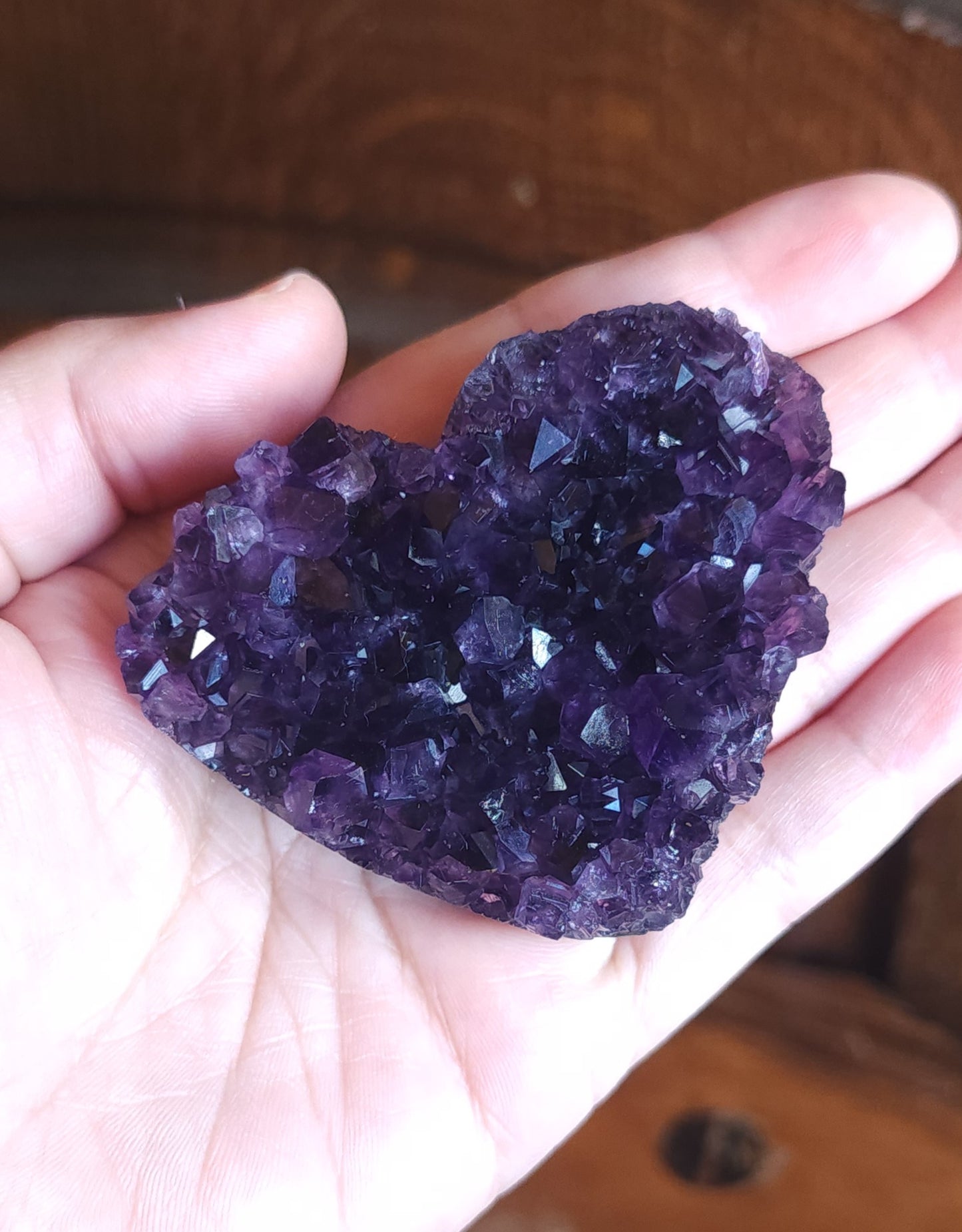 Amethyst Druzy Heart