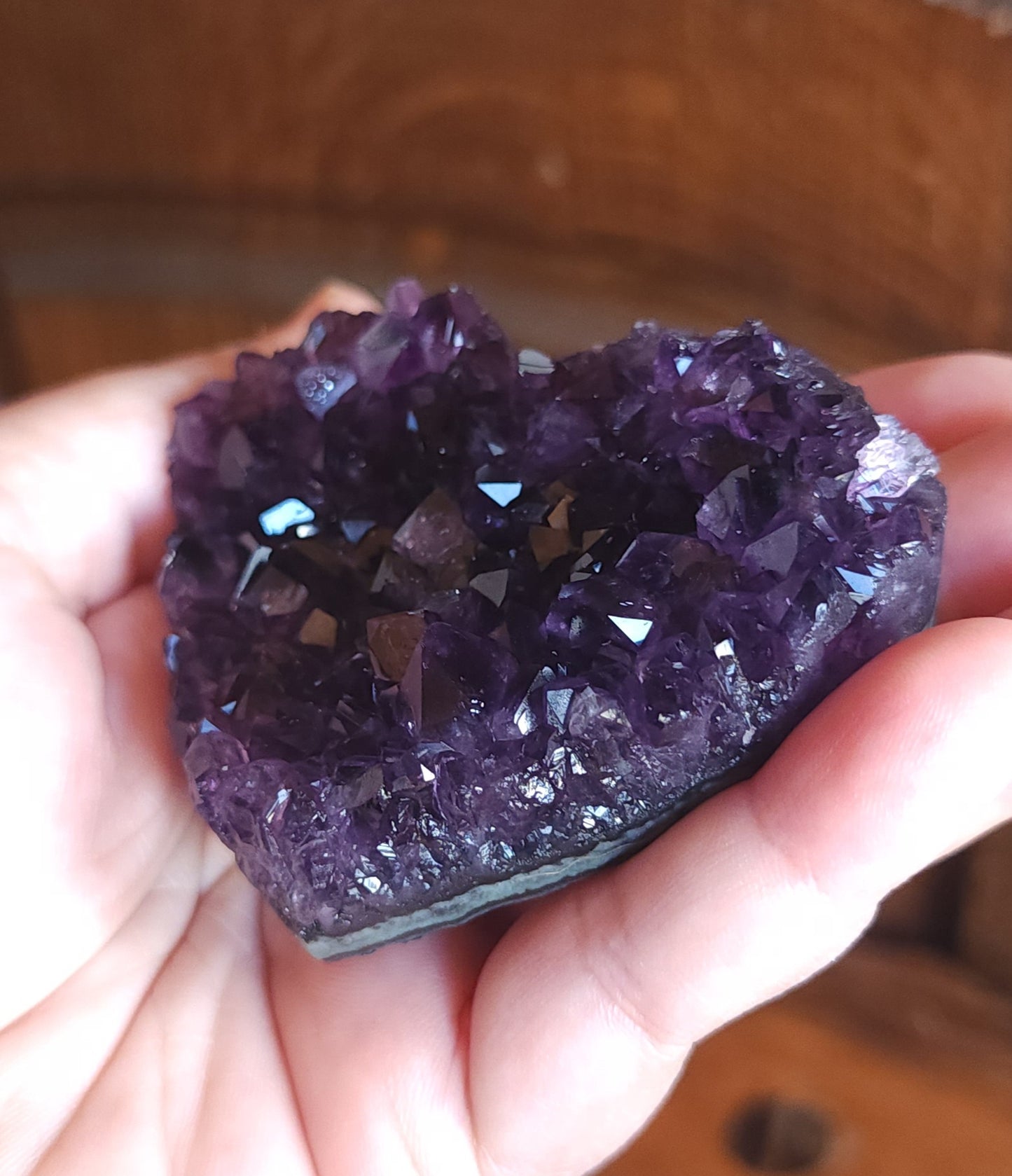 Amethyst Druzy Heart