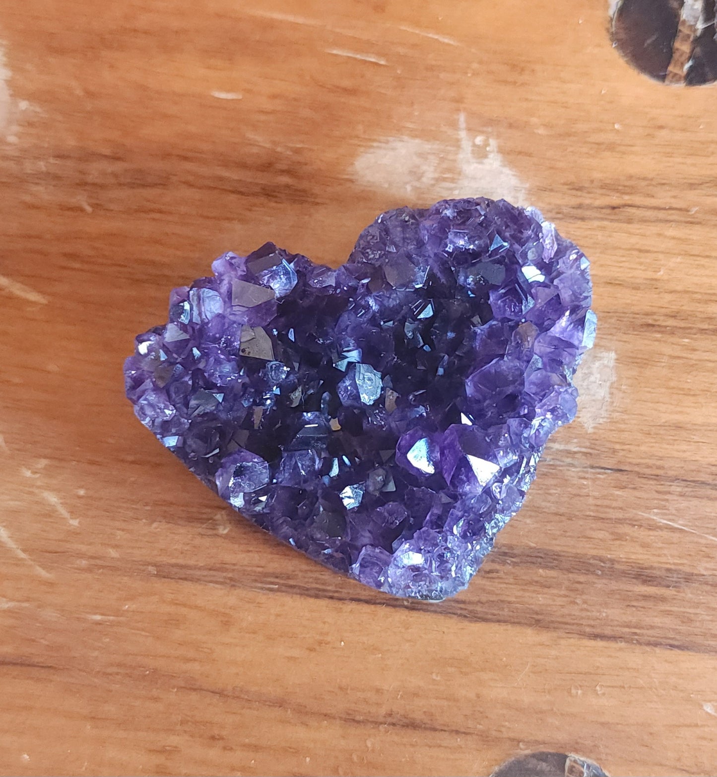 Amethyst Druzy Heart