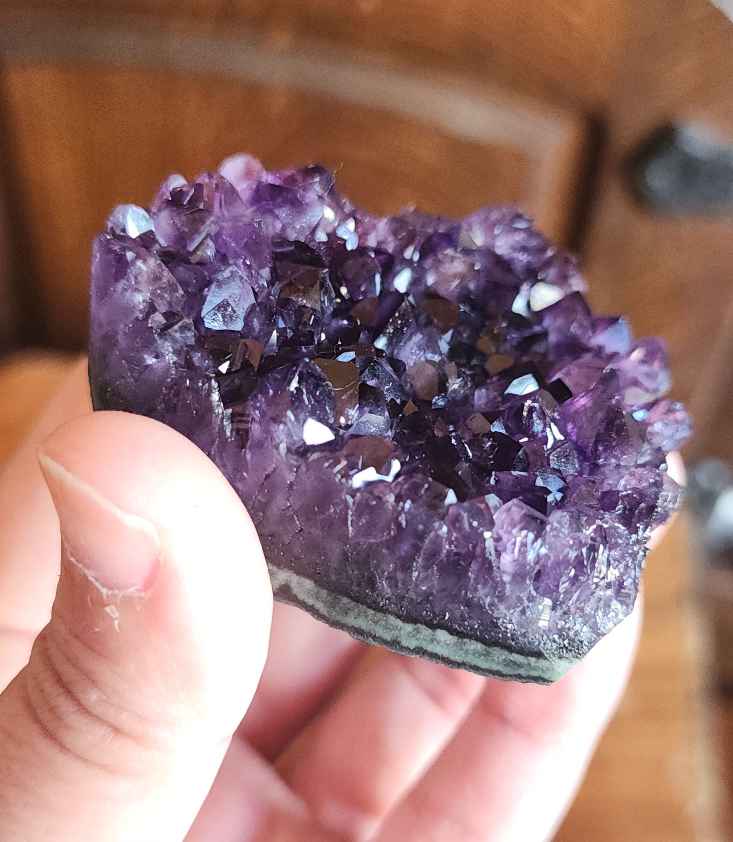 Amethyst Druzy Heart