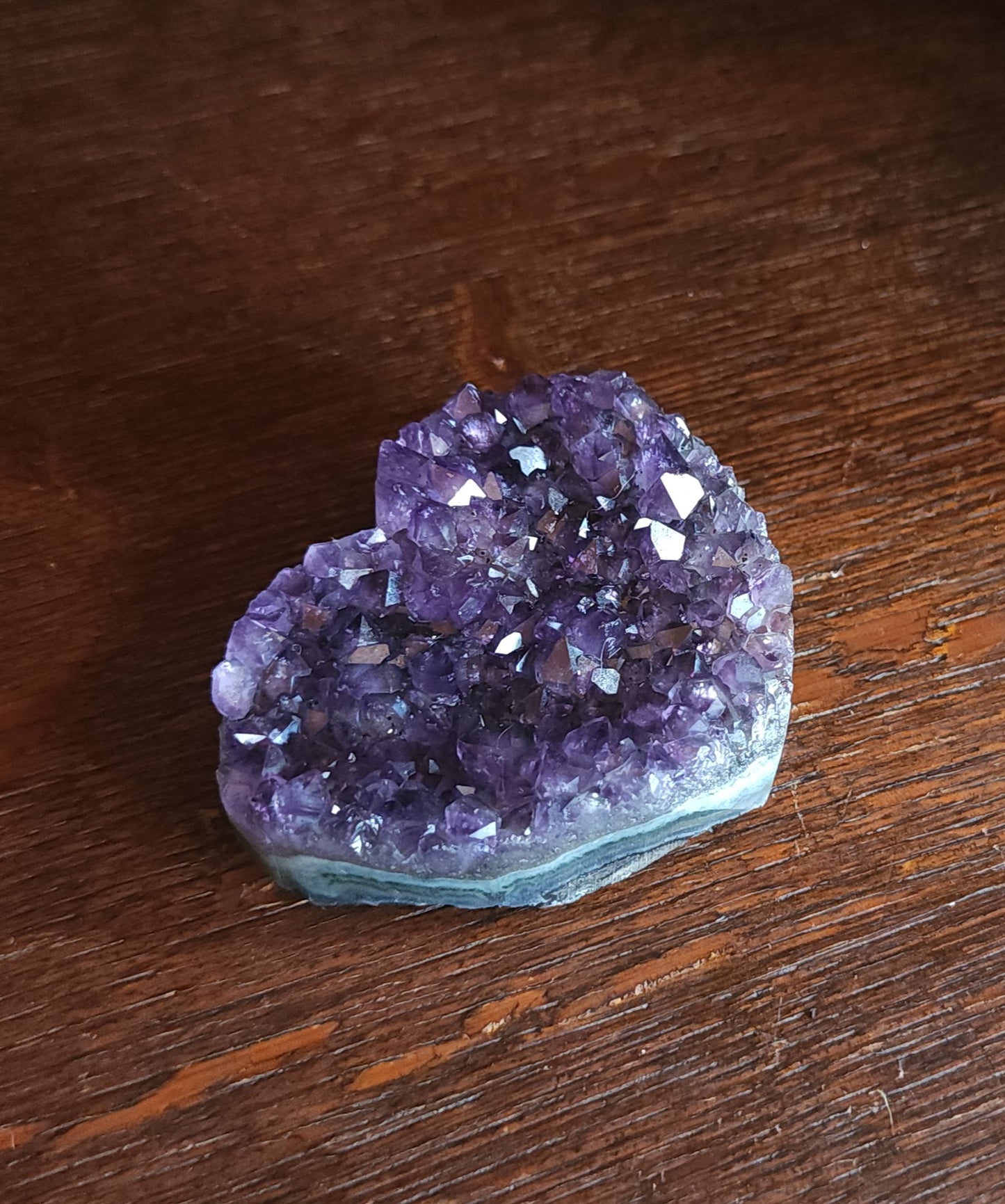 Amethyst Druzy Heart