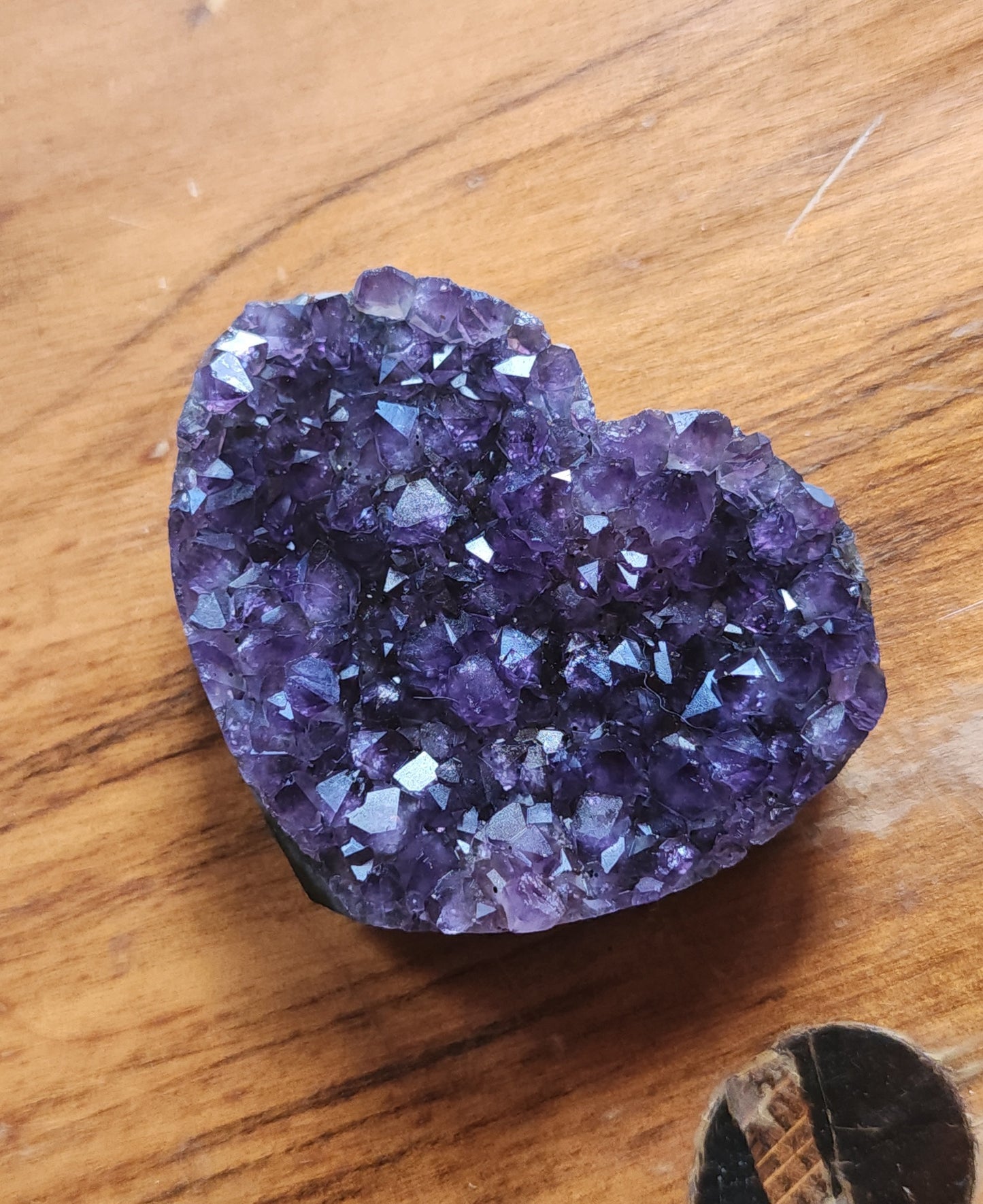 Amethyst Druzy Heart