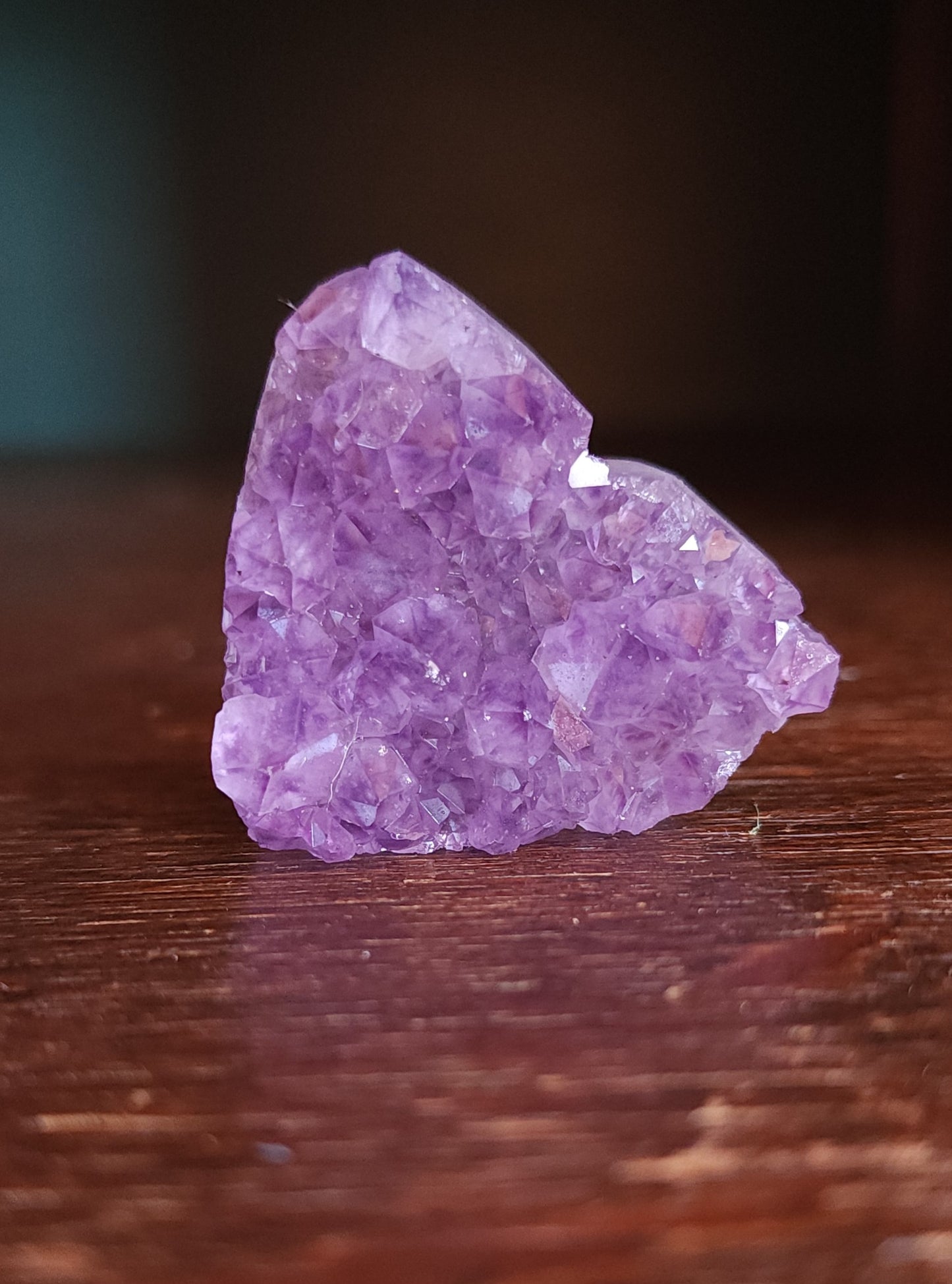 Amethyst Druzy Heart