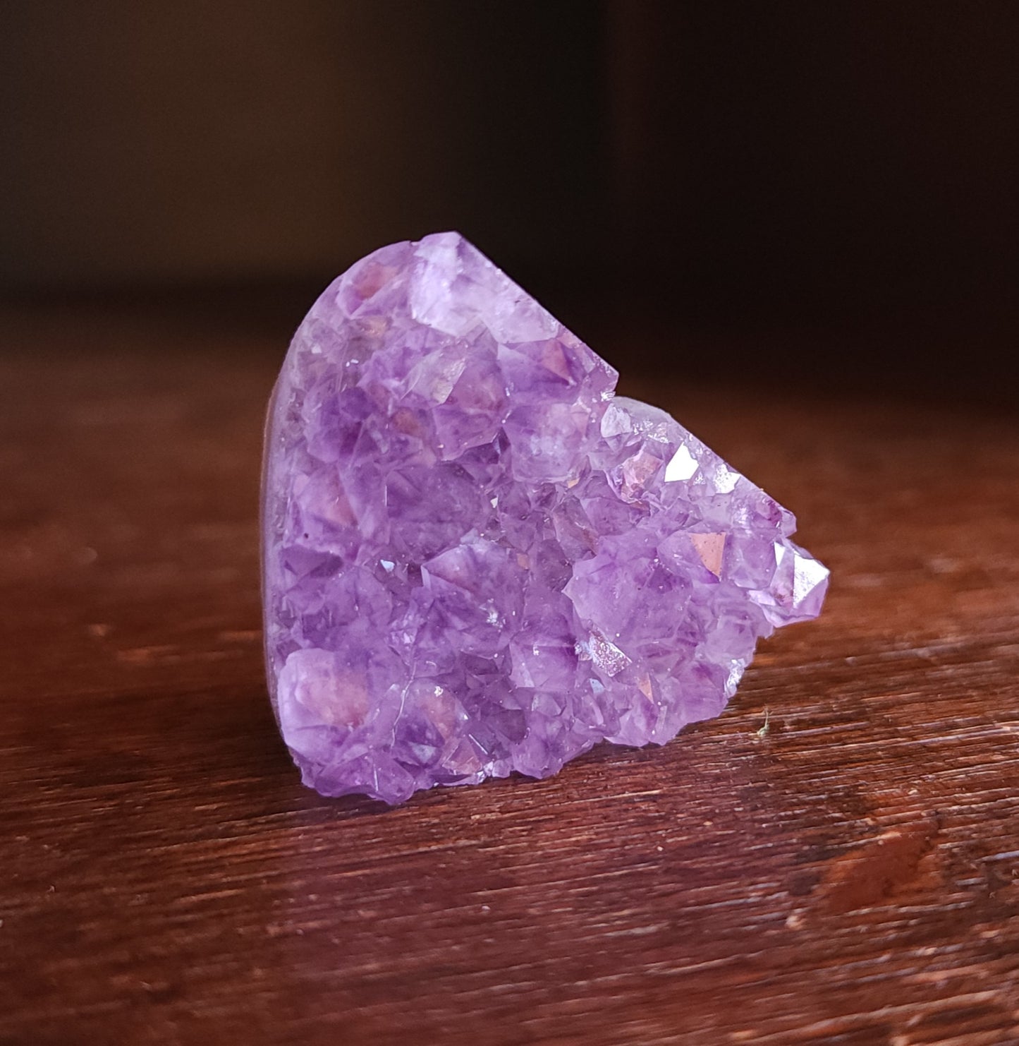 Amethyst Druzy Heart