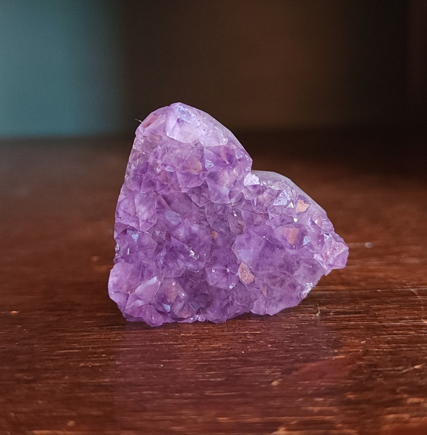 Amethyst Druzy Heart