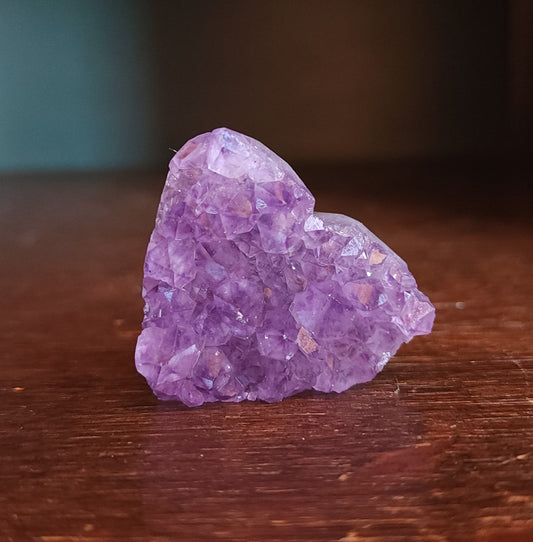 Amethyst Druzy Heart