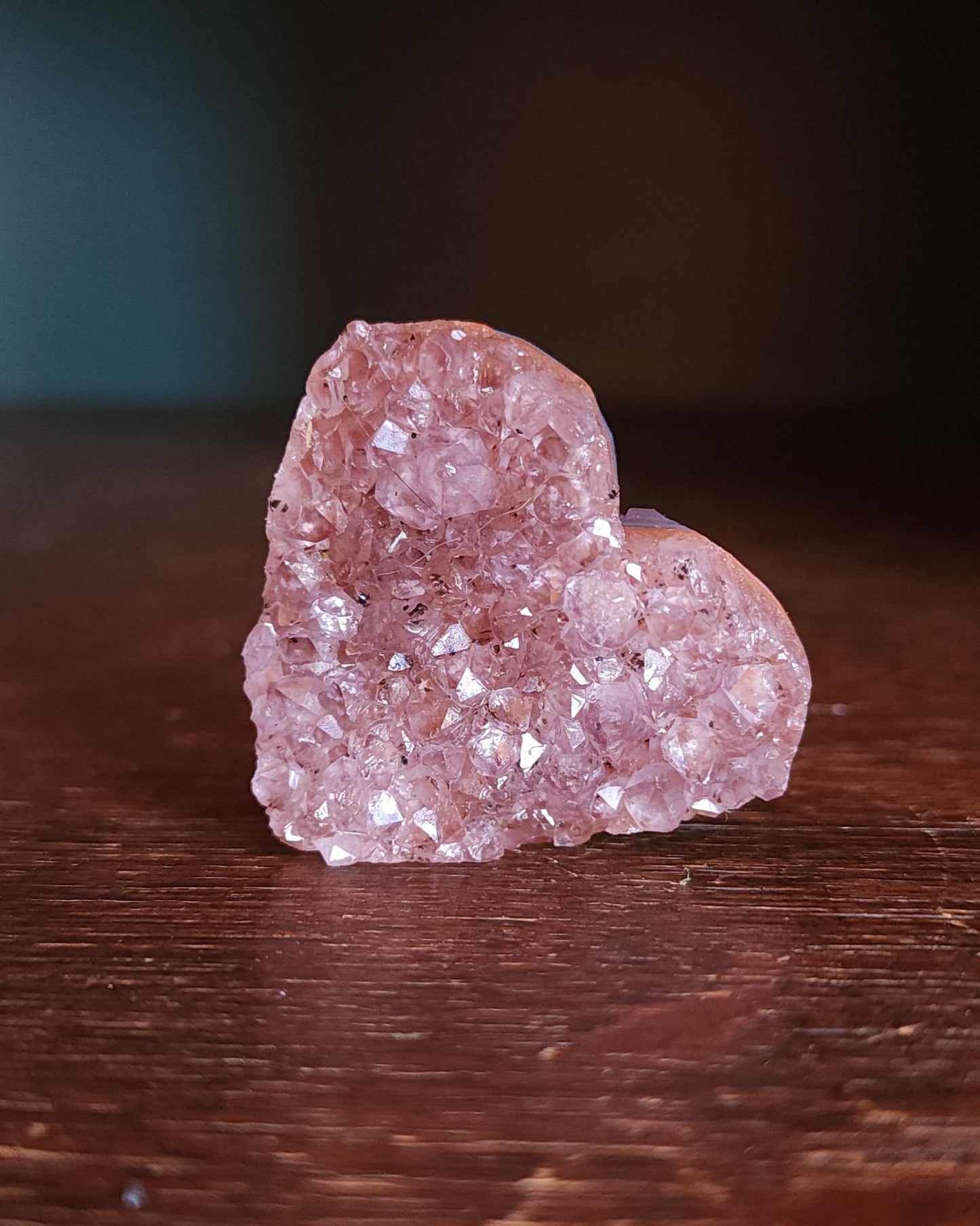 Amethyst Druzy Heart