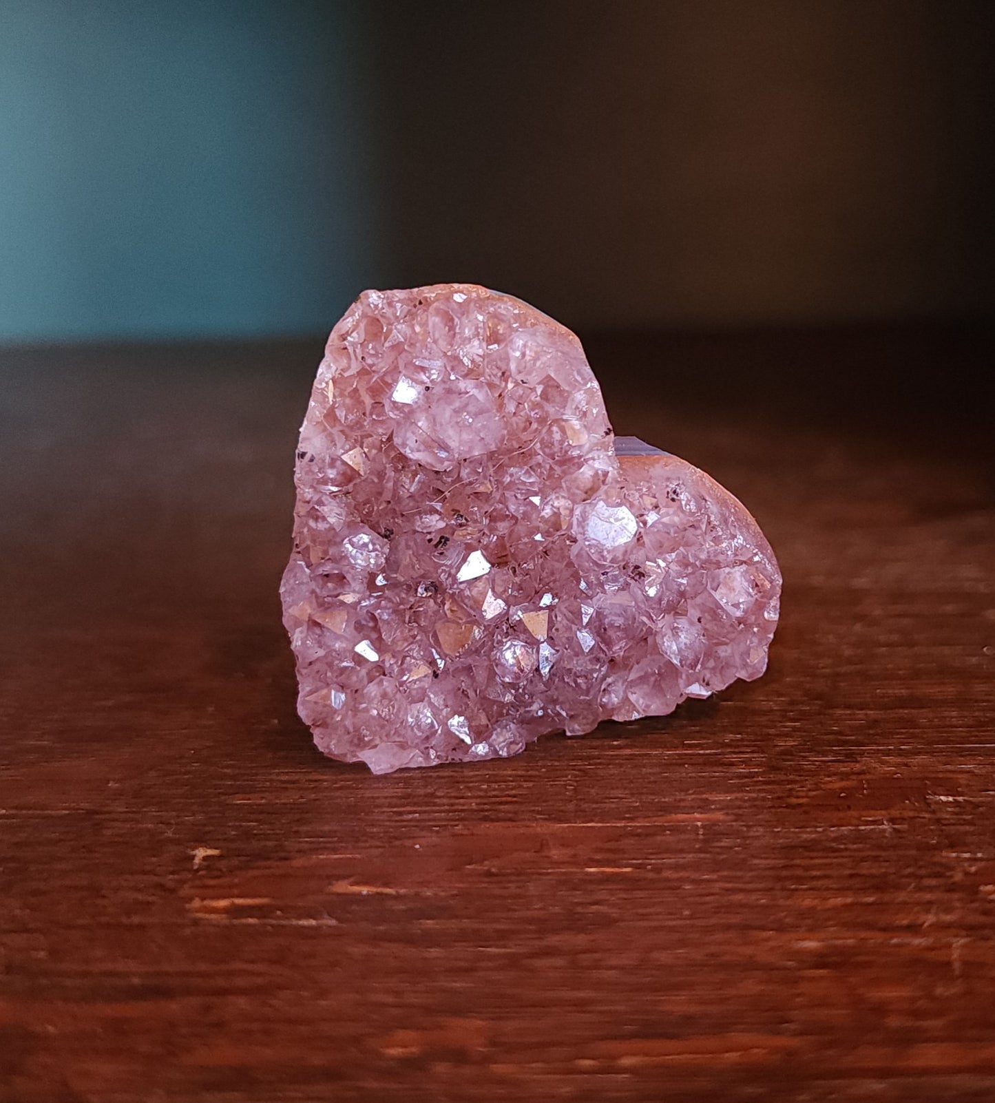 Amethyst Druzy Heart