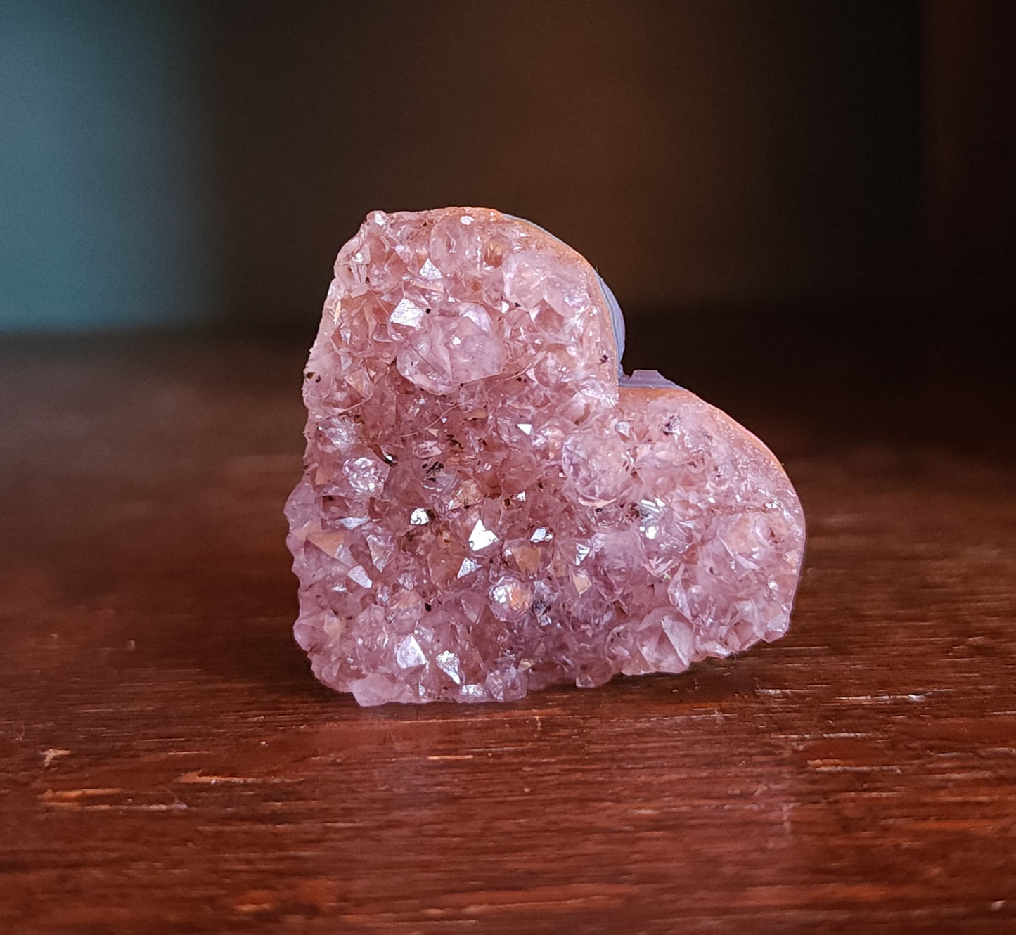 Amethyst Druzy Heart