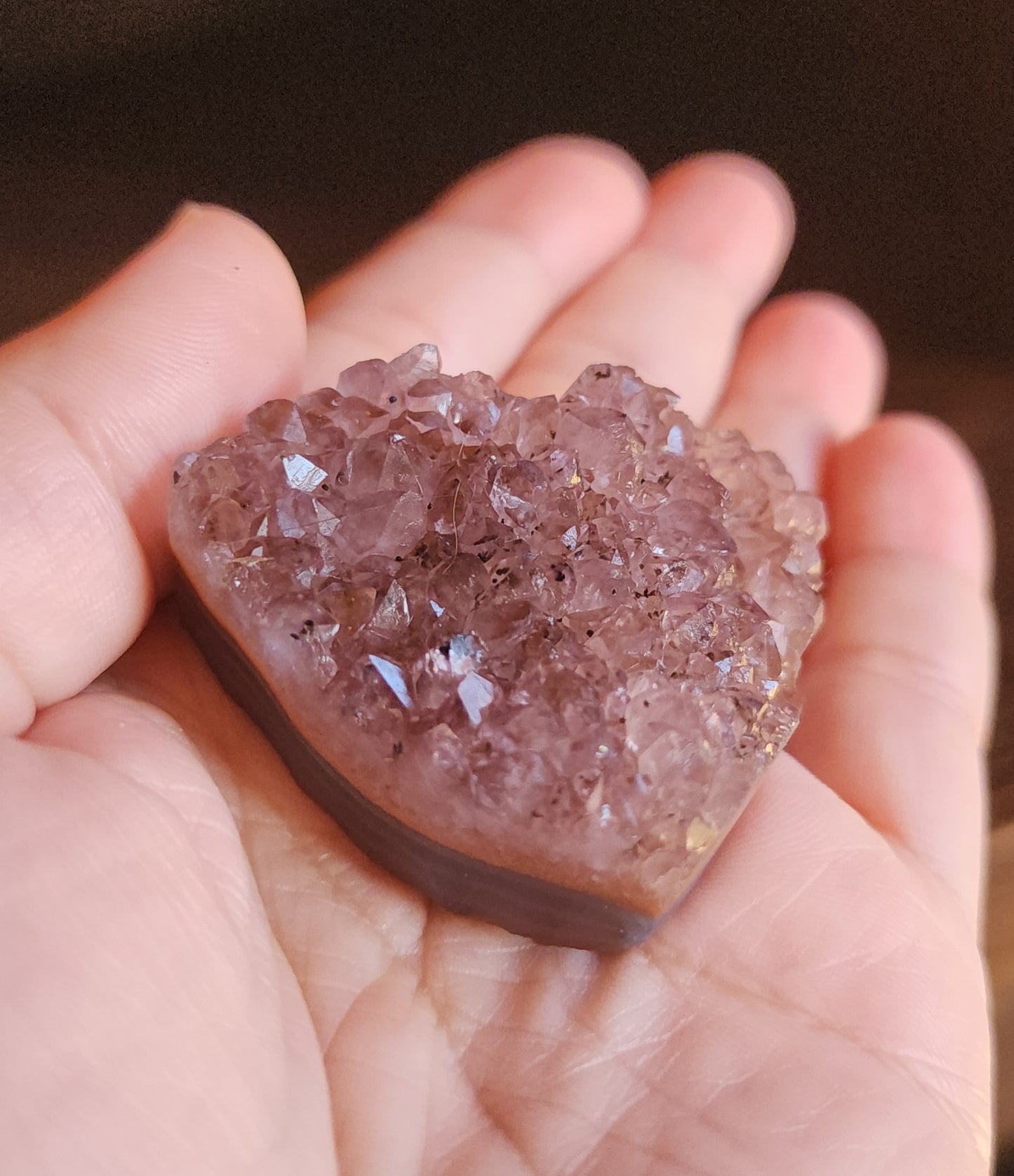 Amethyst Druzy Heart