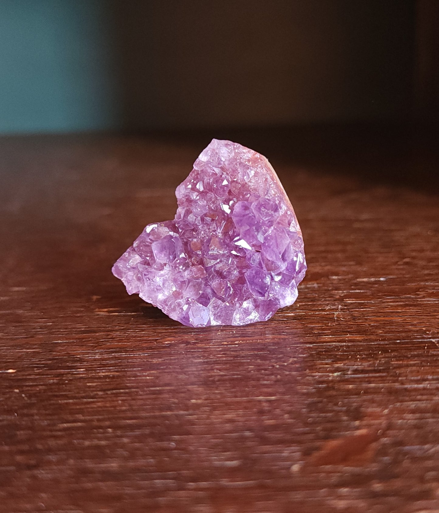 Amethyst Druzy Heart