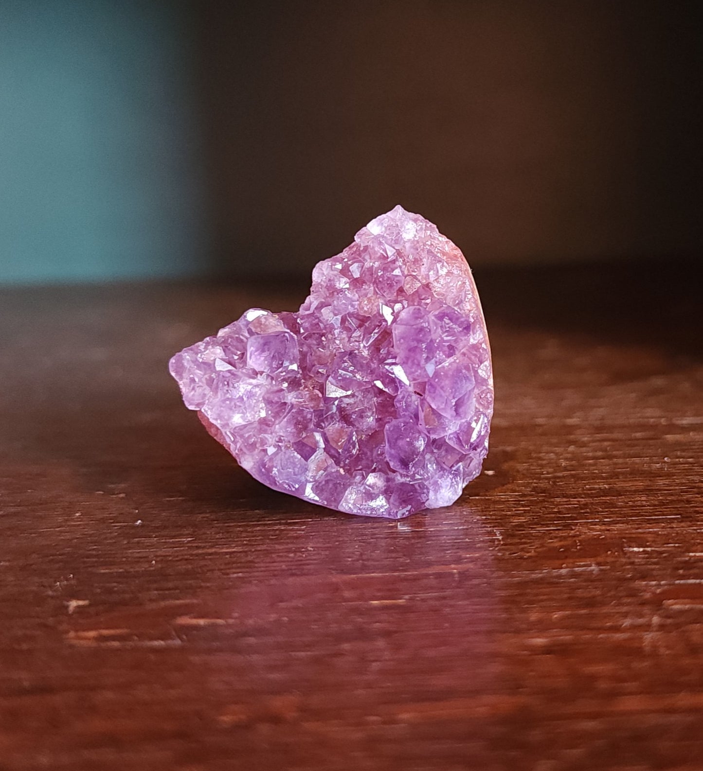 Amethyst Druzy Heart