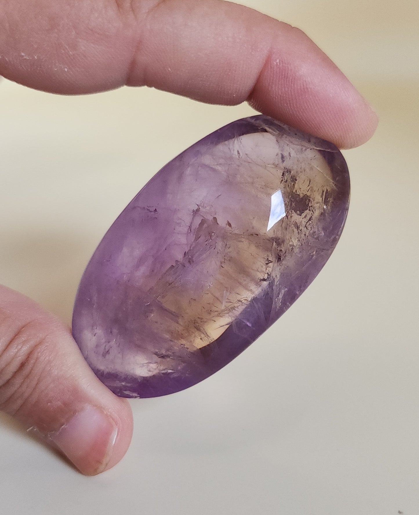 Ametrine Palm Stone
