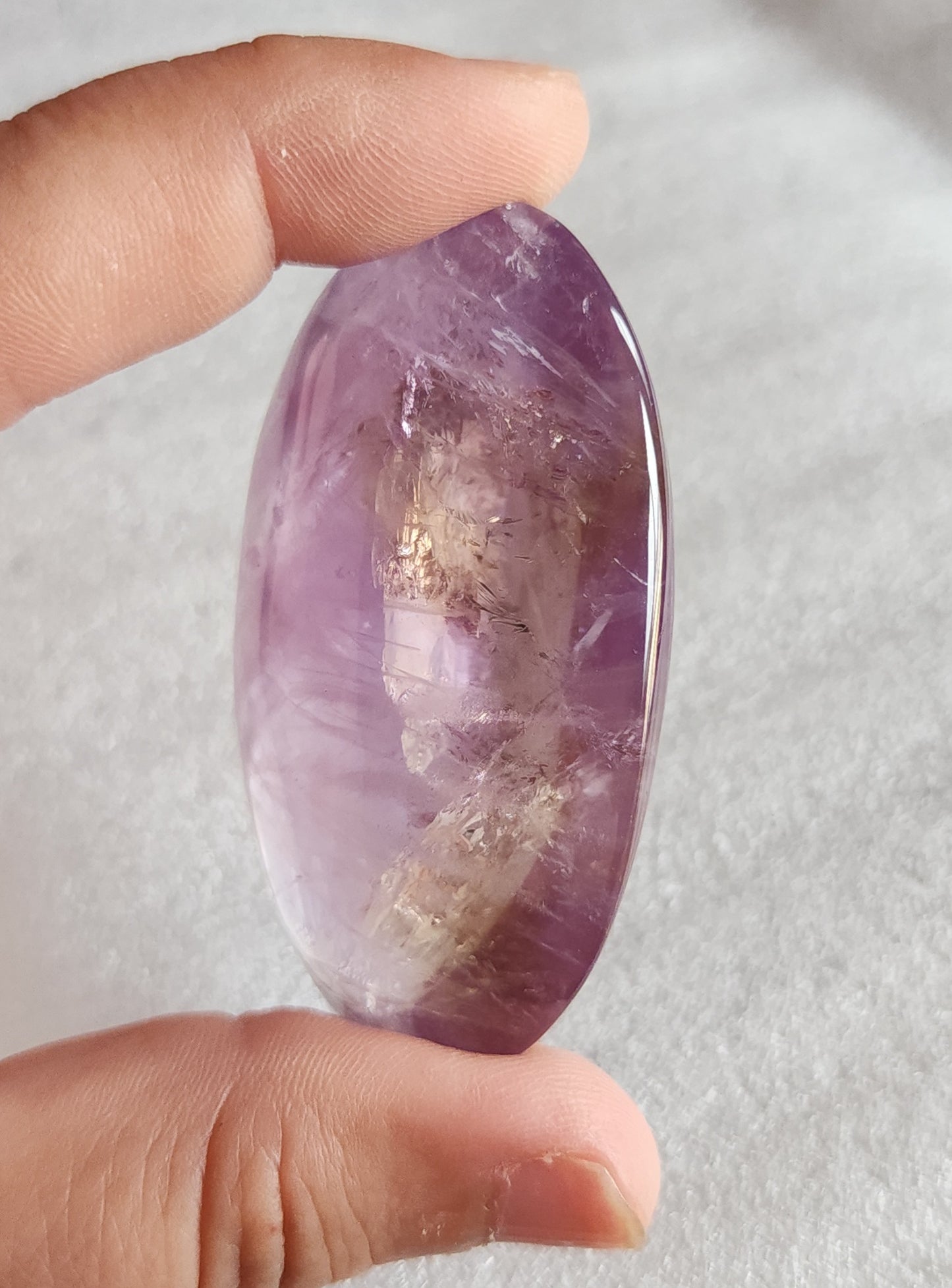 Ametrine Palm Stone