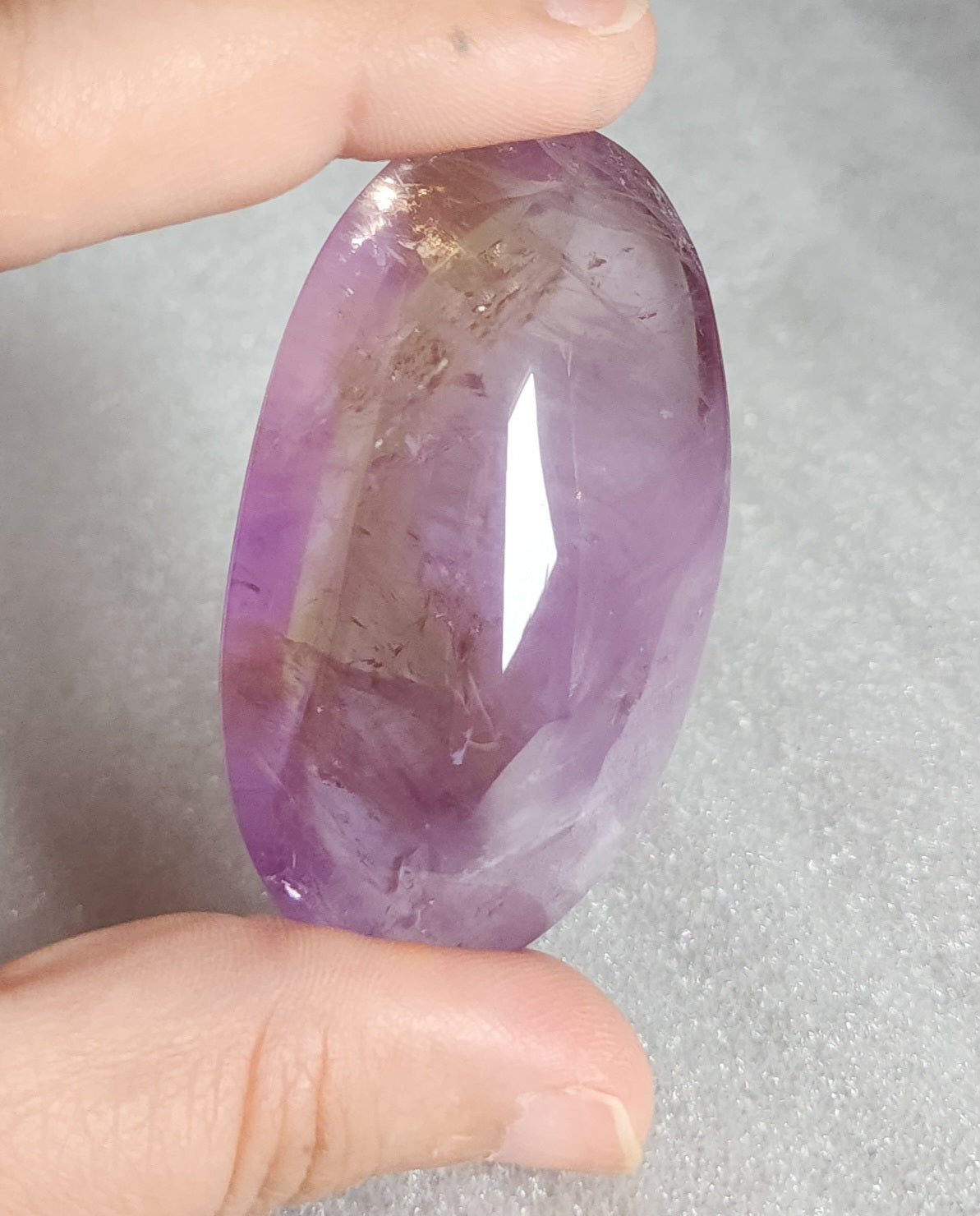 Ametrine Palm Stone