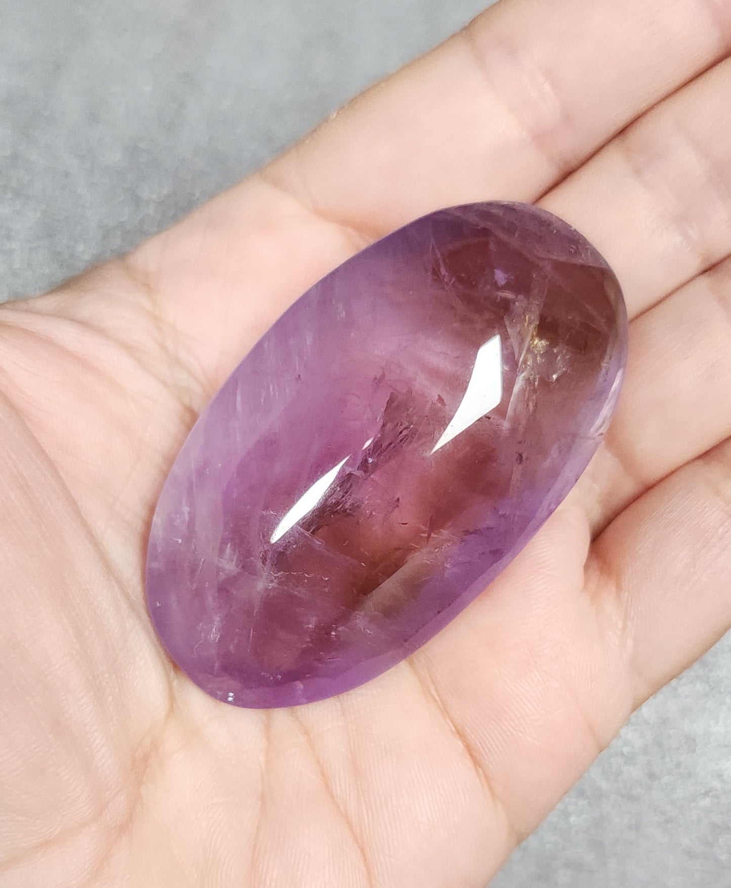 Ametrine Palm Stone