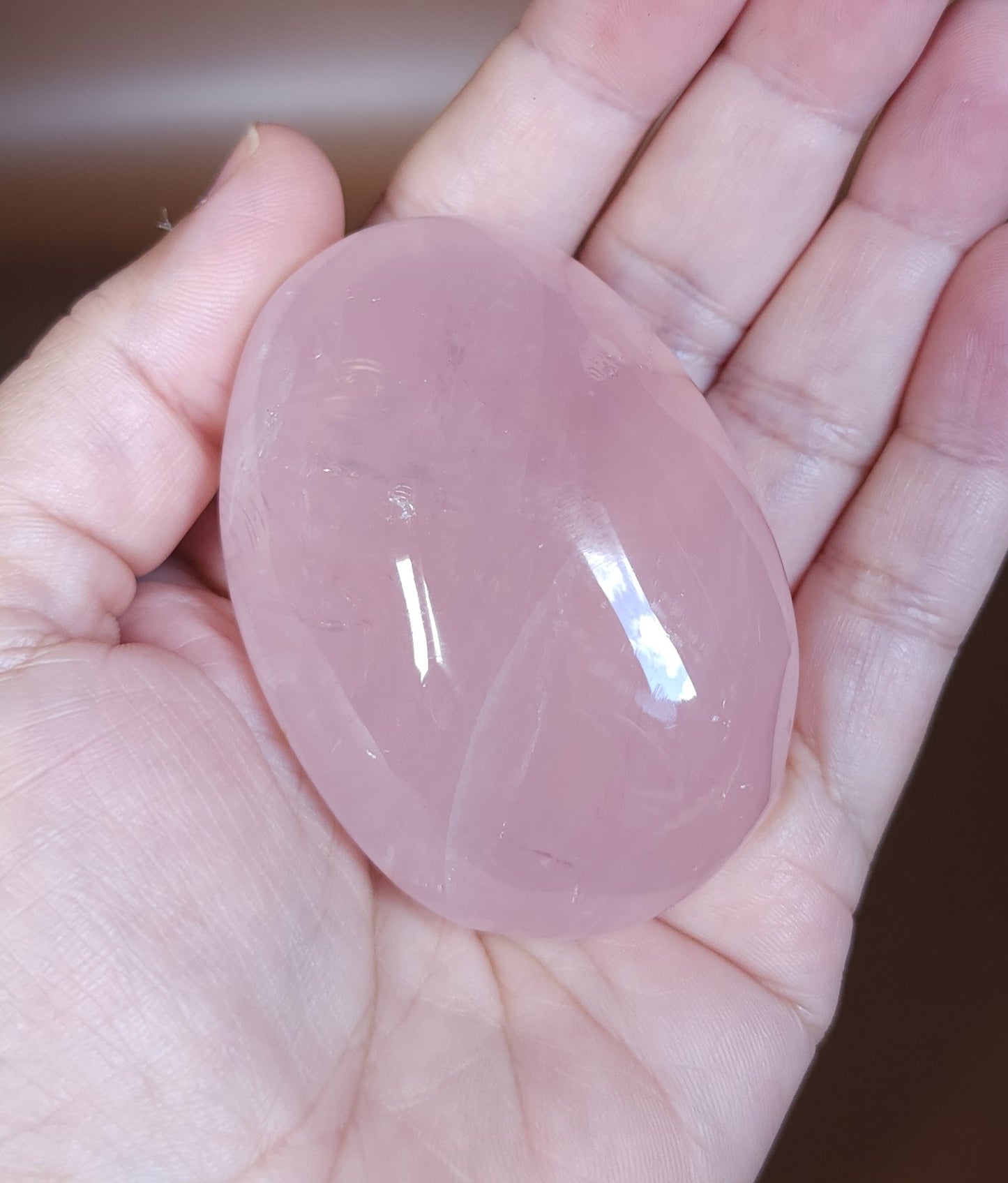Star Rose Quartz Palm Stone