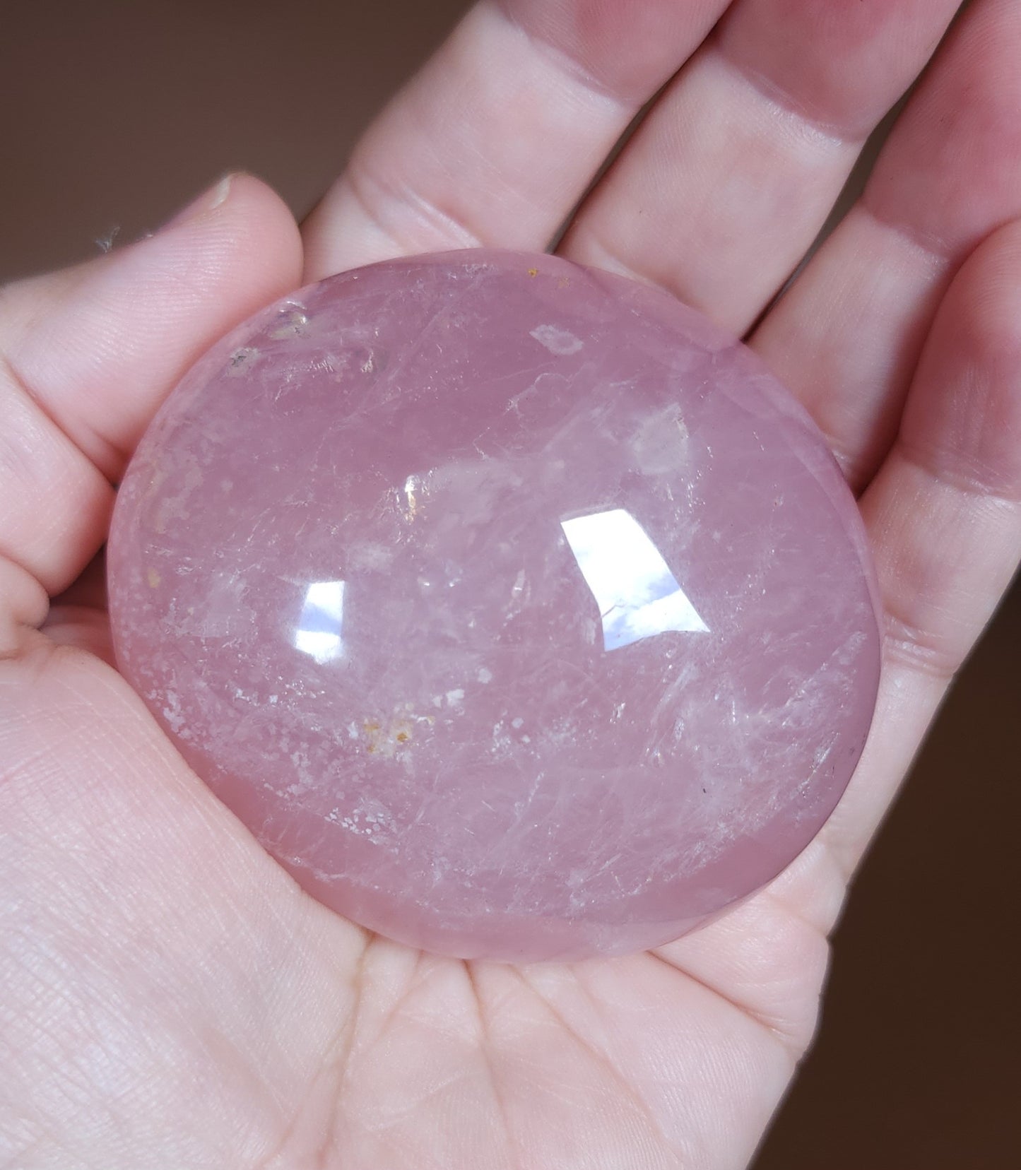 Star Rose Quartz Palm Stone