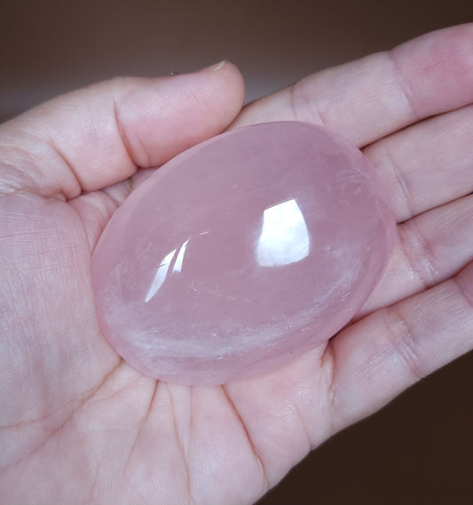 Star Rose Quartz Palm Stone