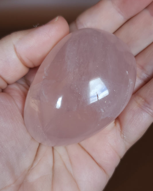 Star Rose Quartz Palm Stone