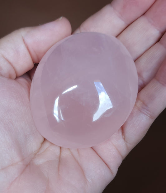 Star Rose Quartz Palm Stone