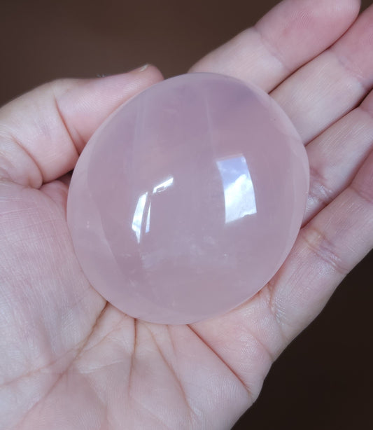Star Rose Quartz Palm Stone