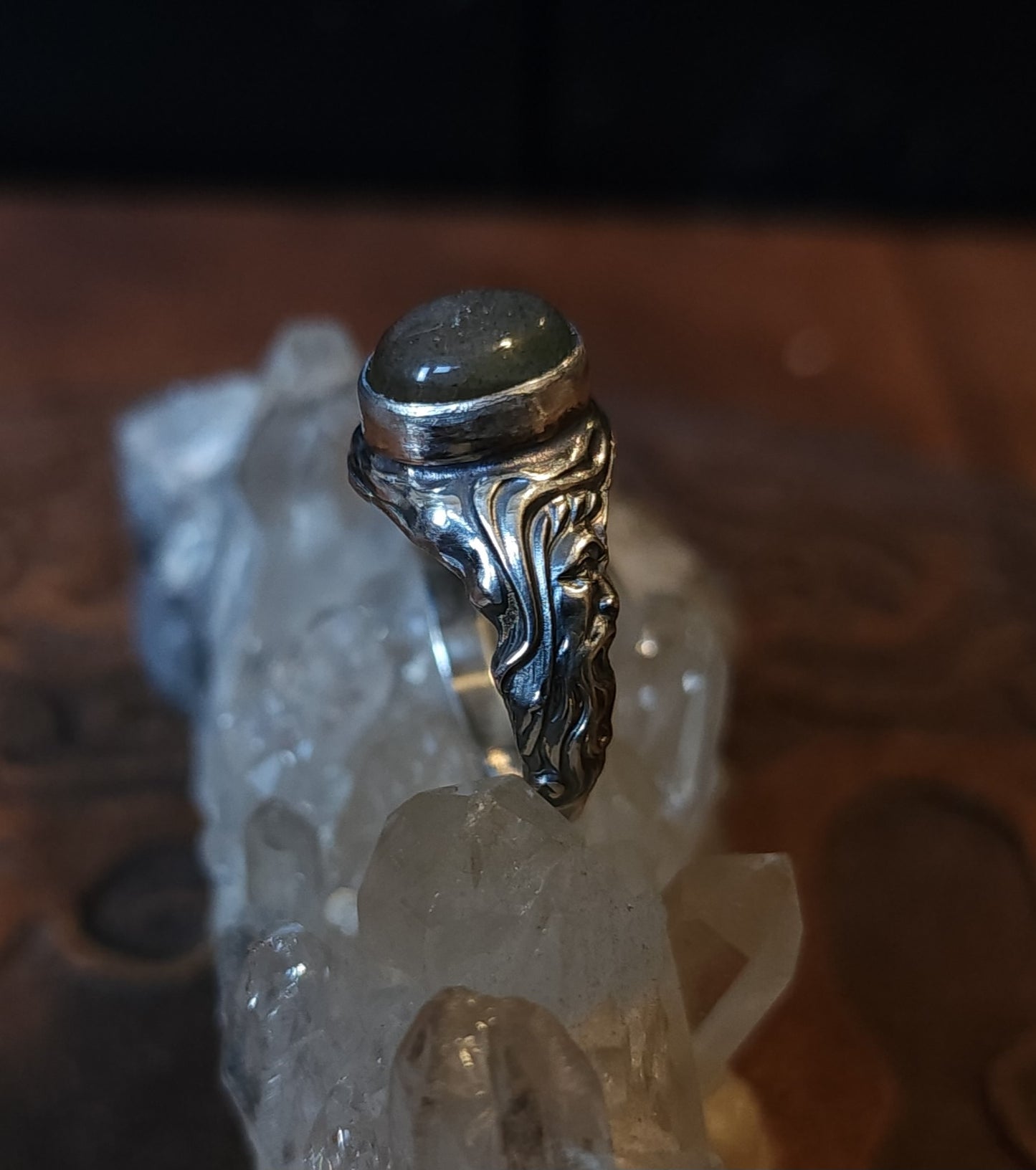 *Made to Order* "Mystic Merlin" Handcrafted Sterling Silver Ring