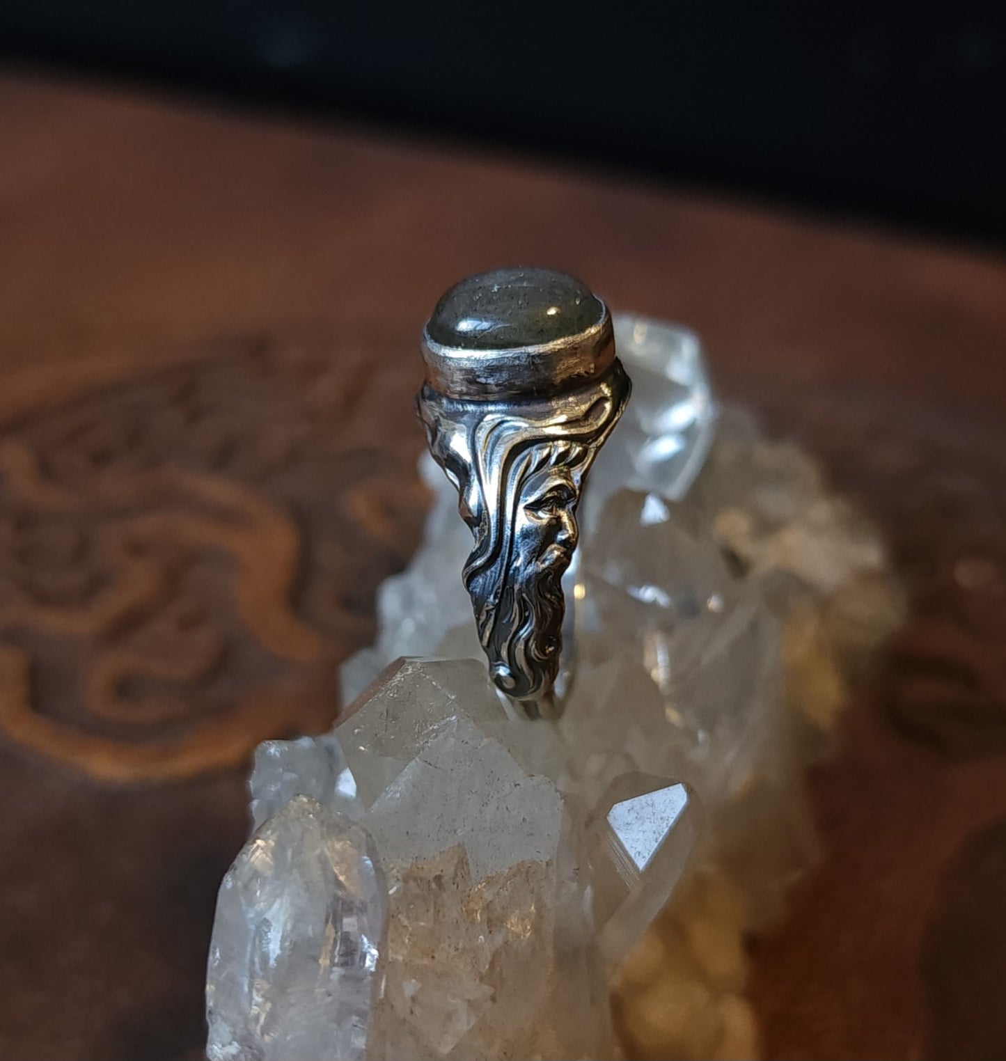 *Made to Order* "Mystic Merlin" Handcrafted Sterling Silver Ring