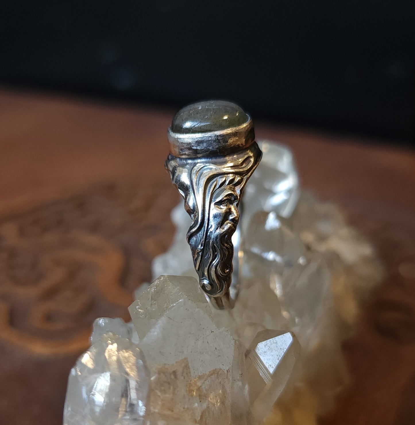 *Made to Order* "Mystic Merlin" Handcrafted Sterling Silver Ring