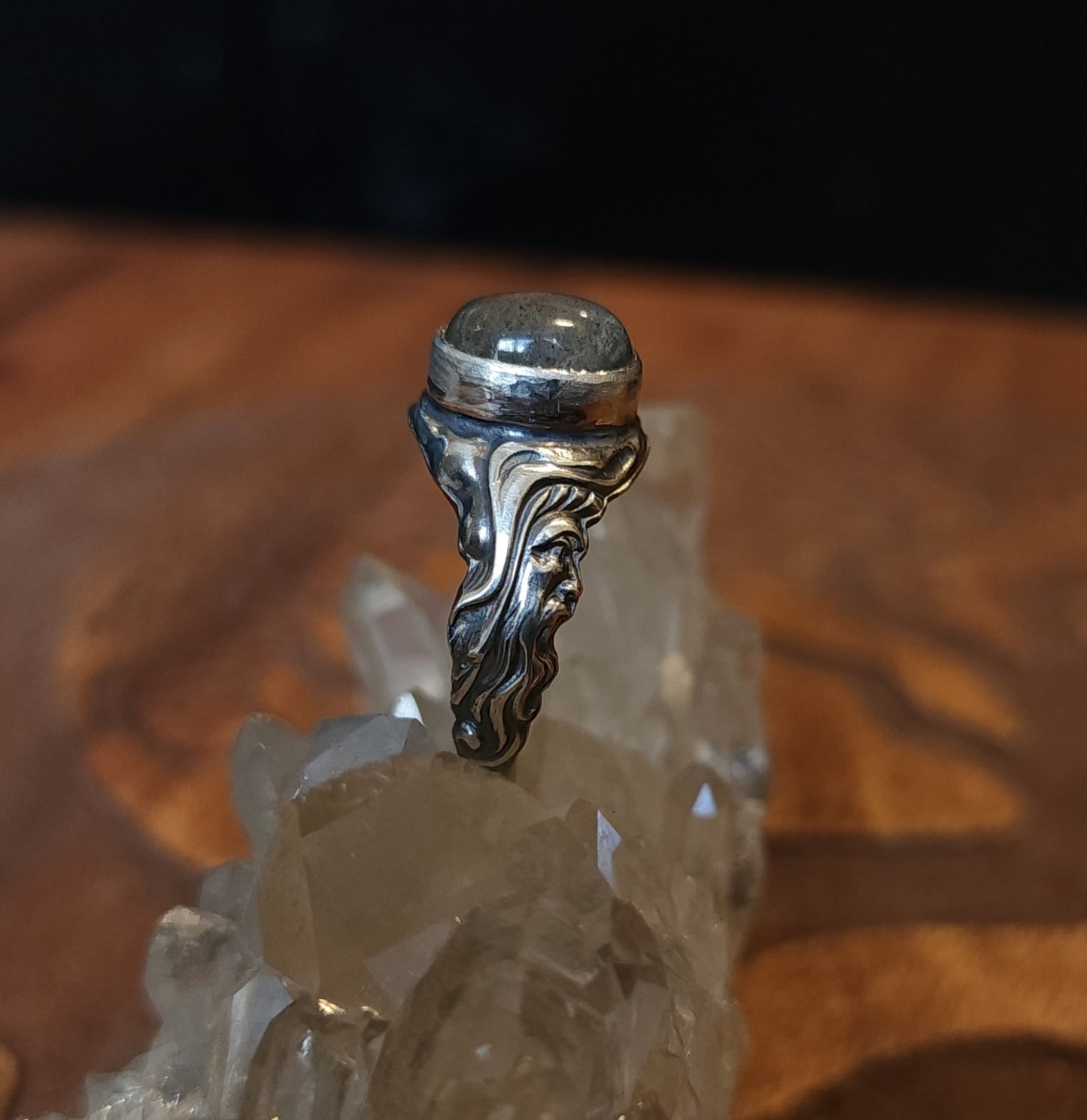 *Made to Order* "Mystic Merlin" Handcrafted Sterling Silver Ring