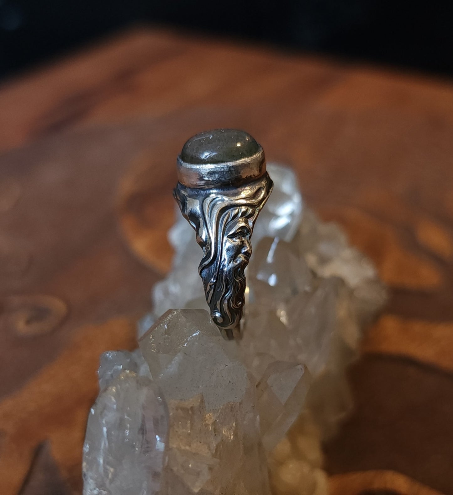 *Made to Order* "Mystic Merlin" Handcrafted Sterling Silver Ring