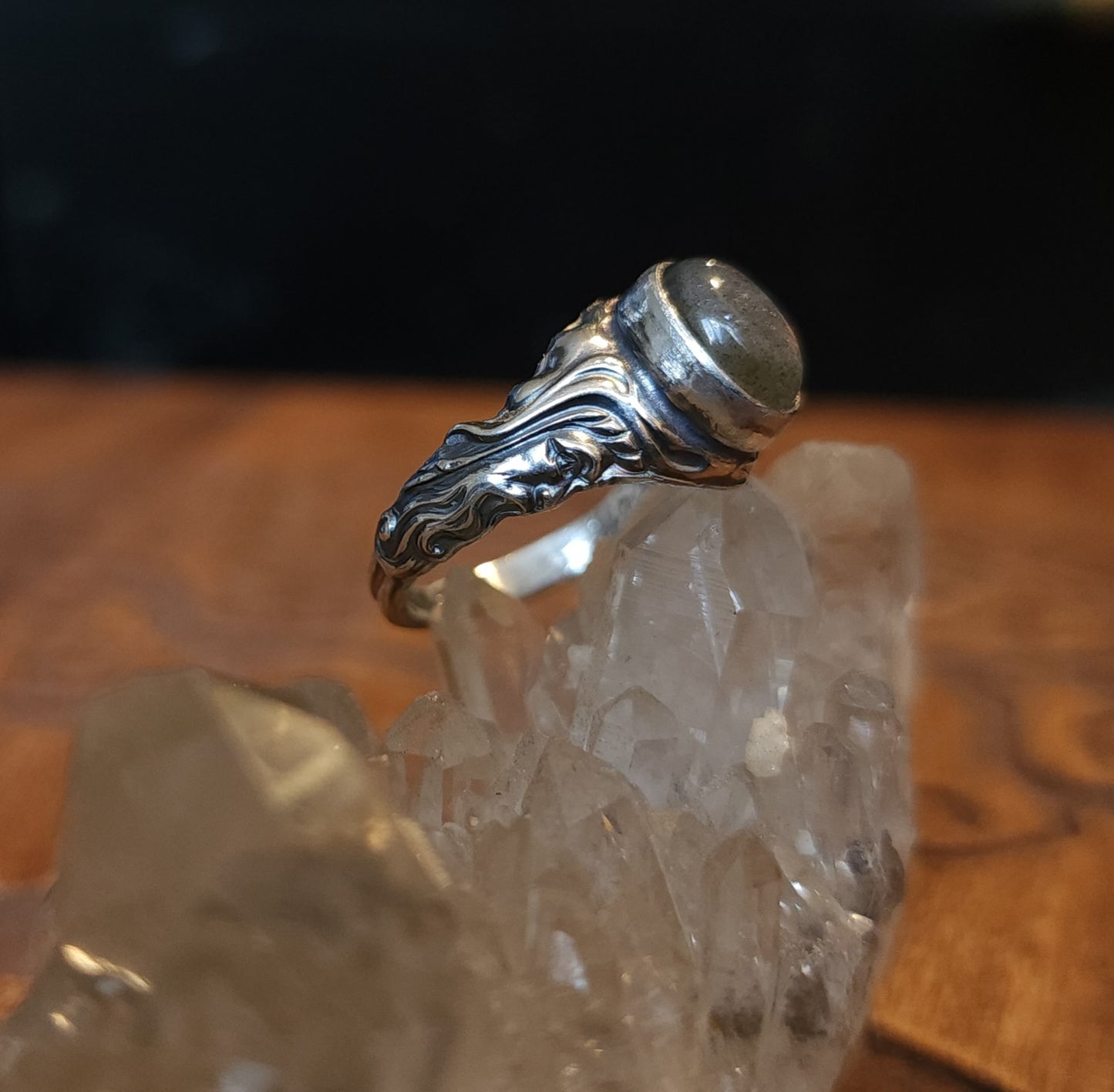 *Made to Order* "Mystic Merlin" Handcrafted Sterling Silver Ring