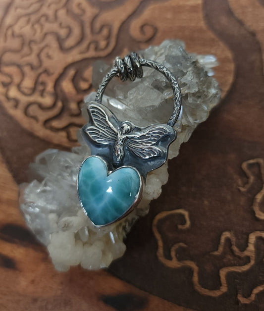 "Blue Fairy" Sterling Silver & Larimar Pendant